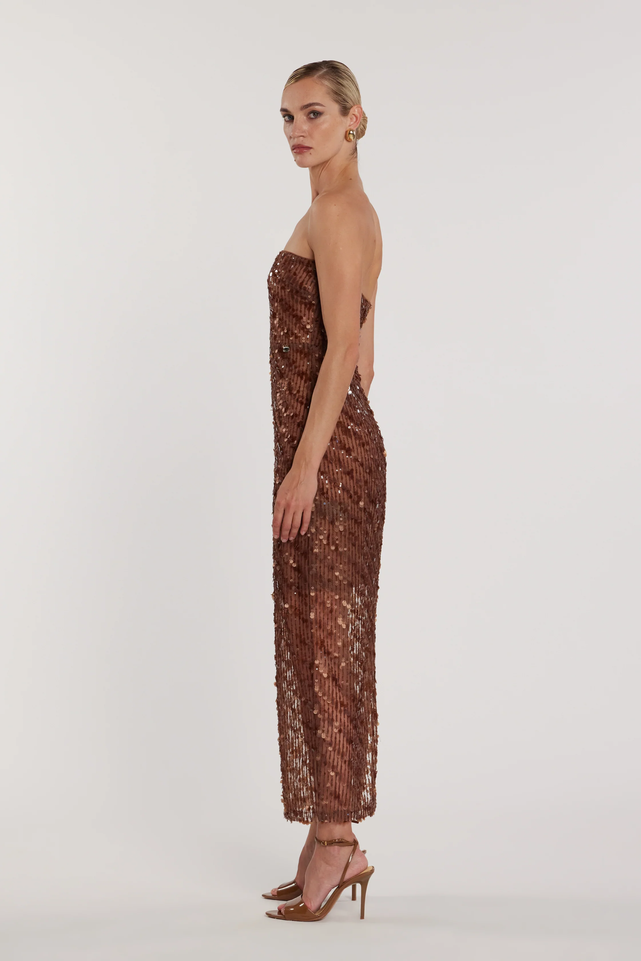 Abito DELREY midi fascia full paillettes - Image 3