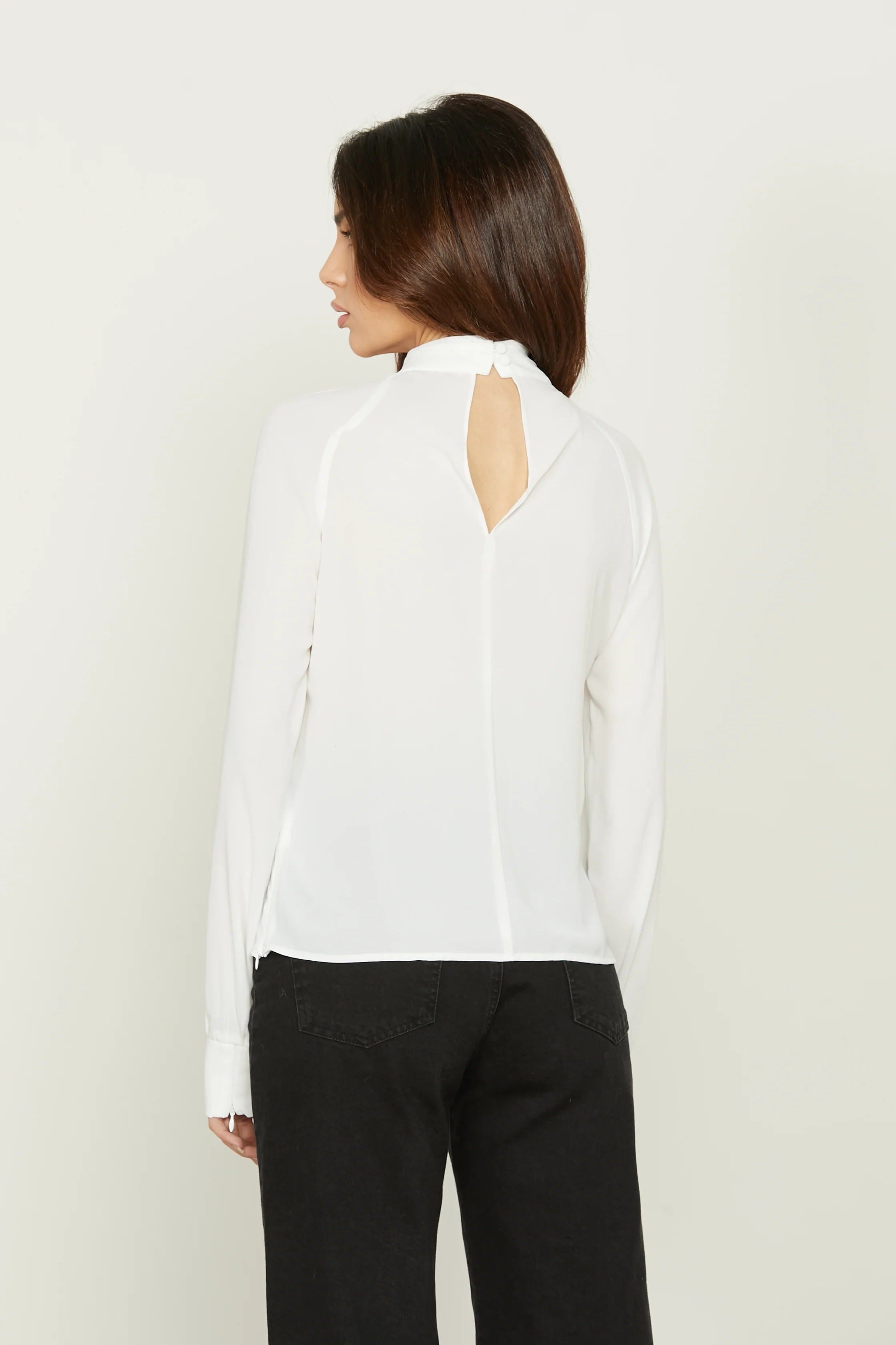 Blusa DAKOTA manica lunga con aperture più fusciacca finta più zip fondo - Image 3