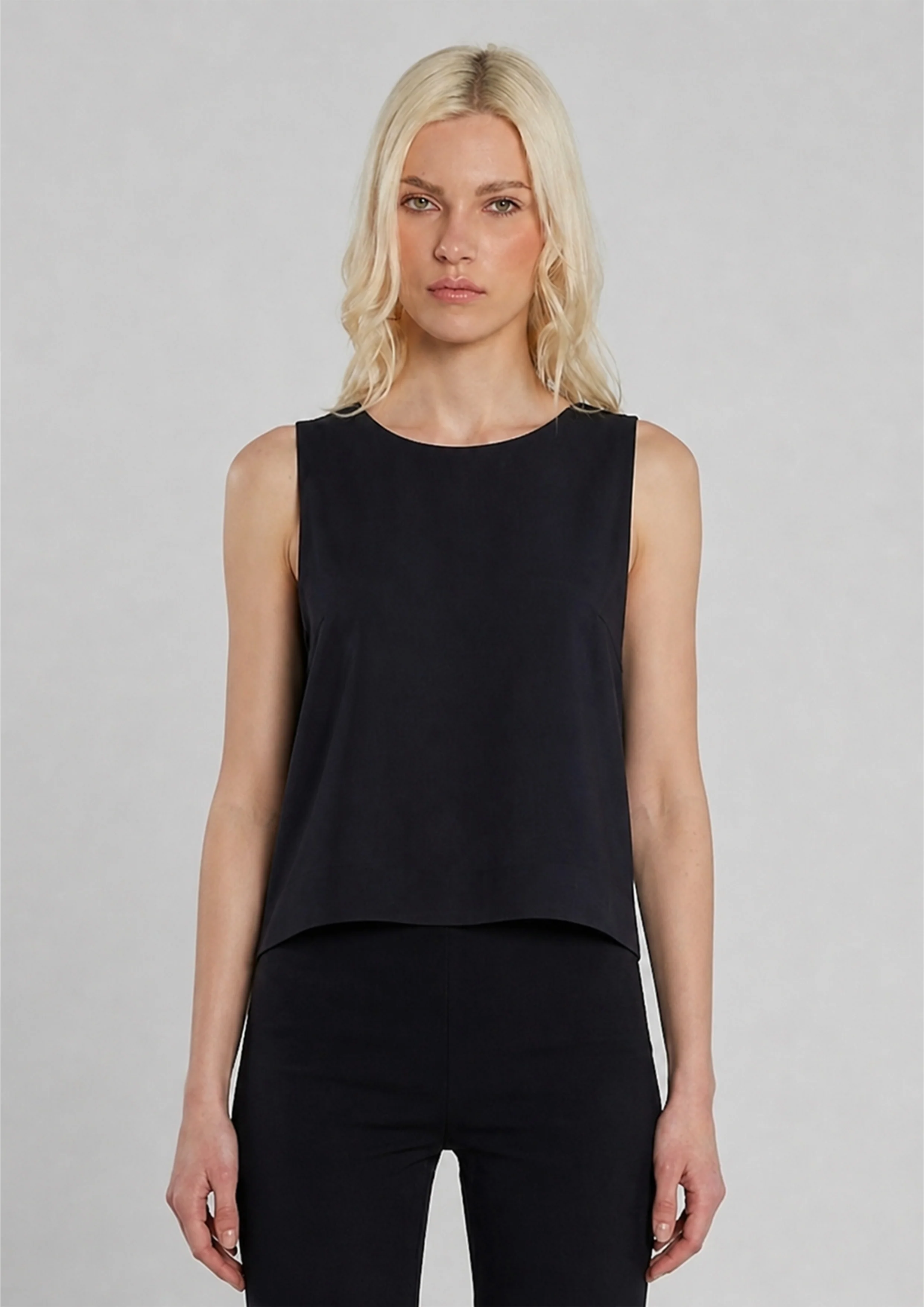 Blusa NINFA senza maniche lino