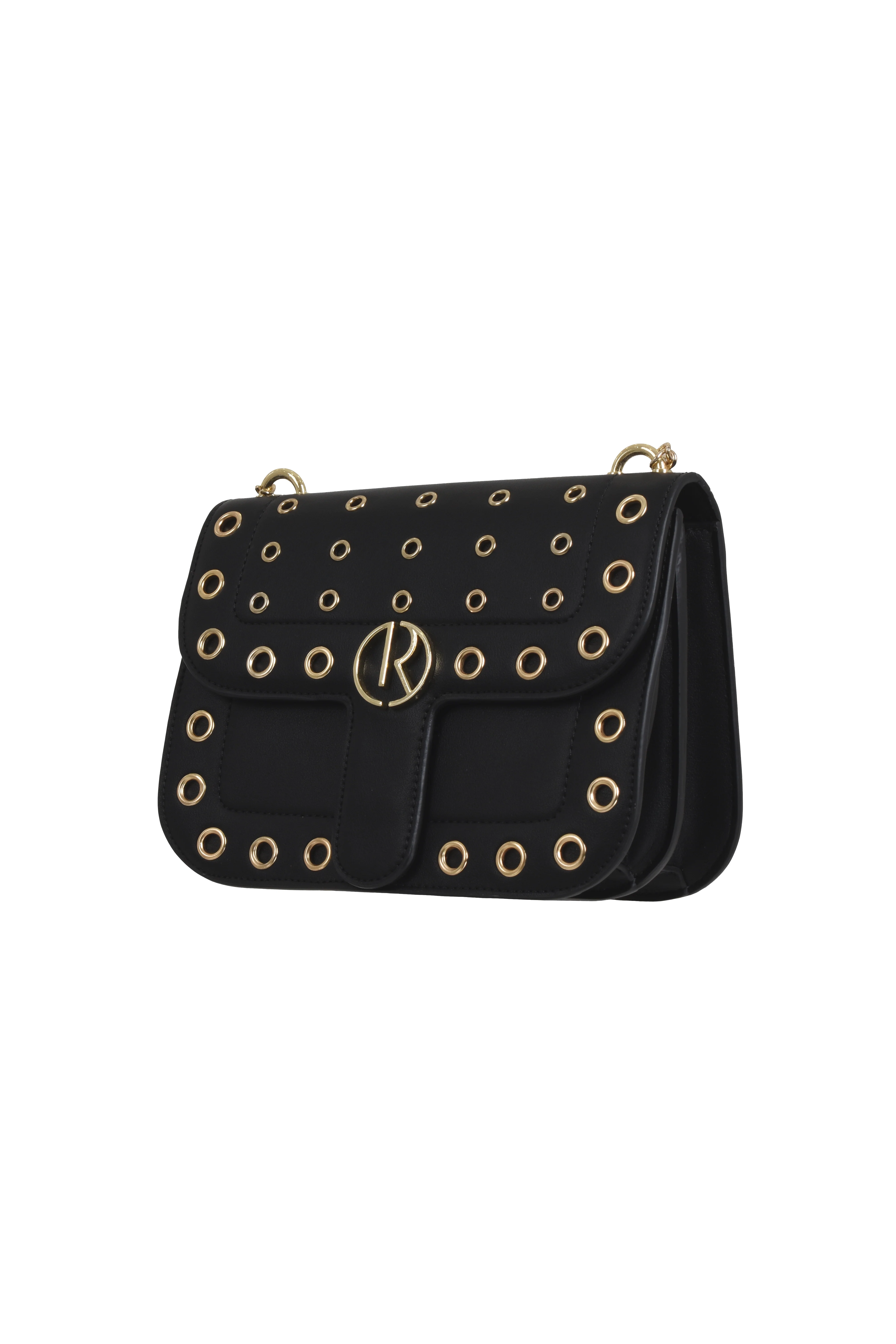 Borsa MIMI_BIG con Tracolla Catena più Anelli più Logo Ecopelle - Image 2