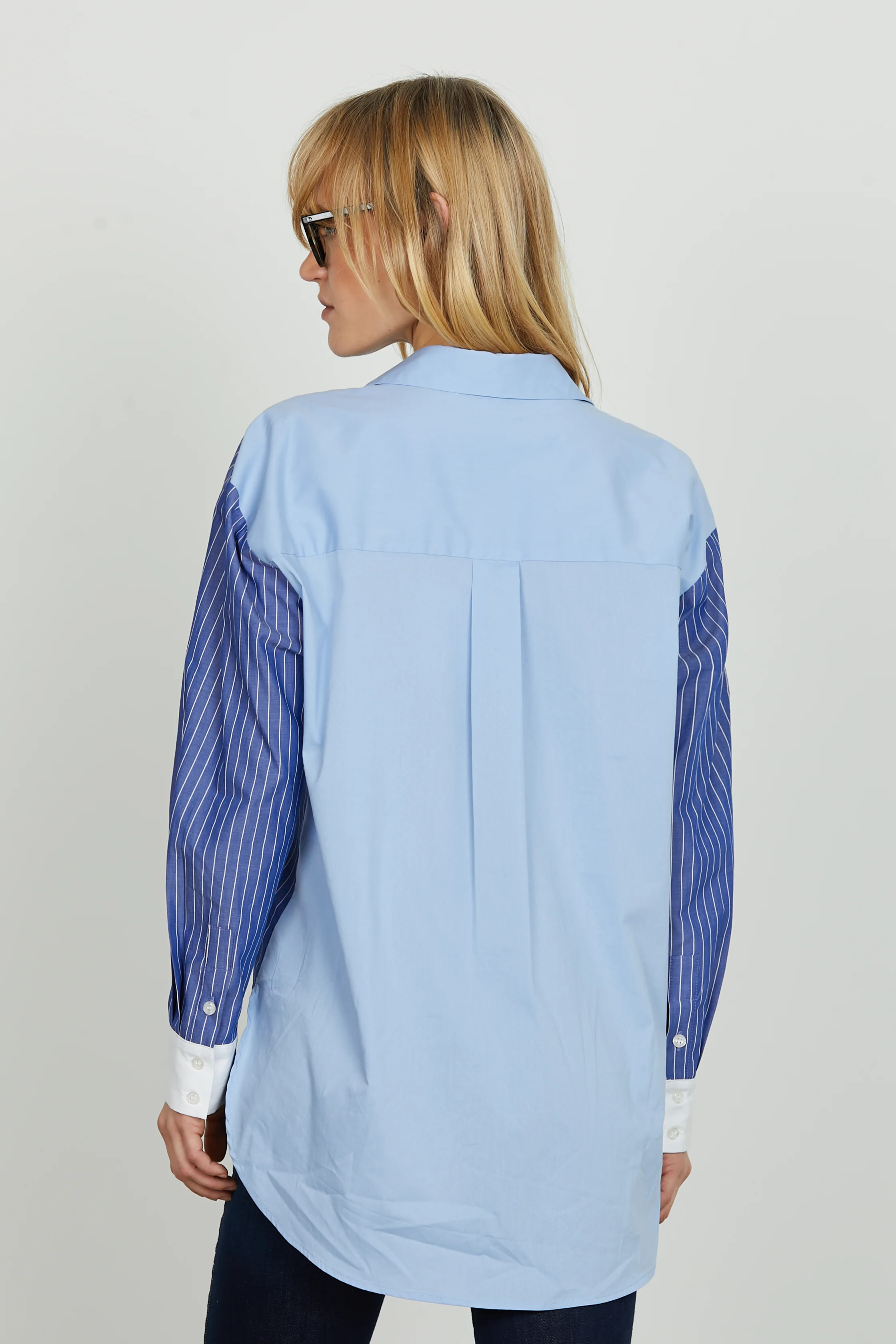 Camicia AFRODISY lunga manica lunga righe più unito - Image 3