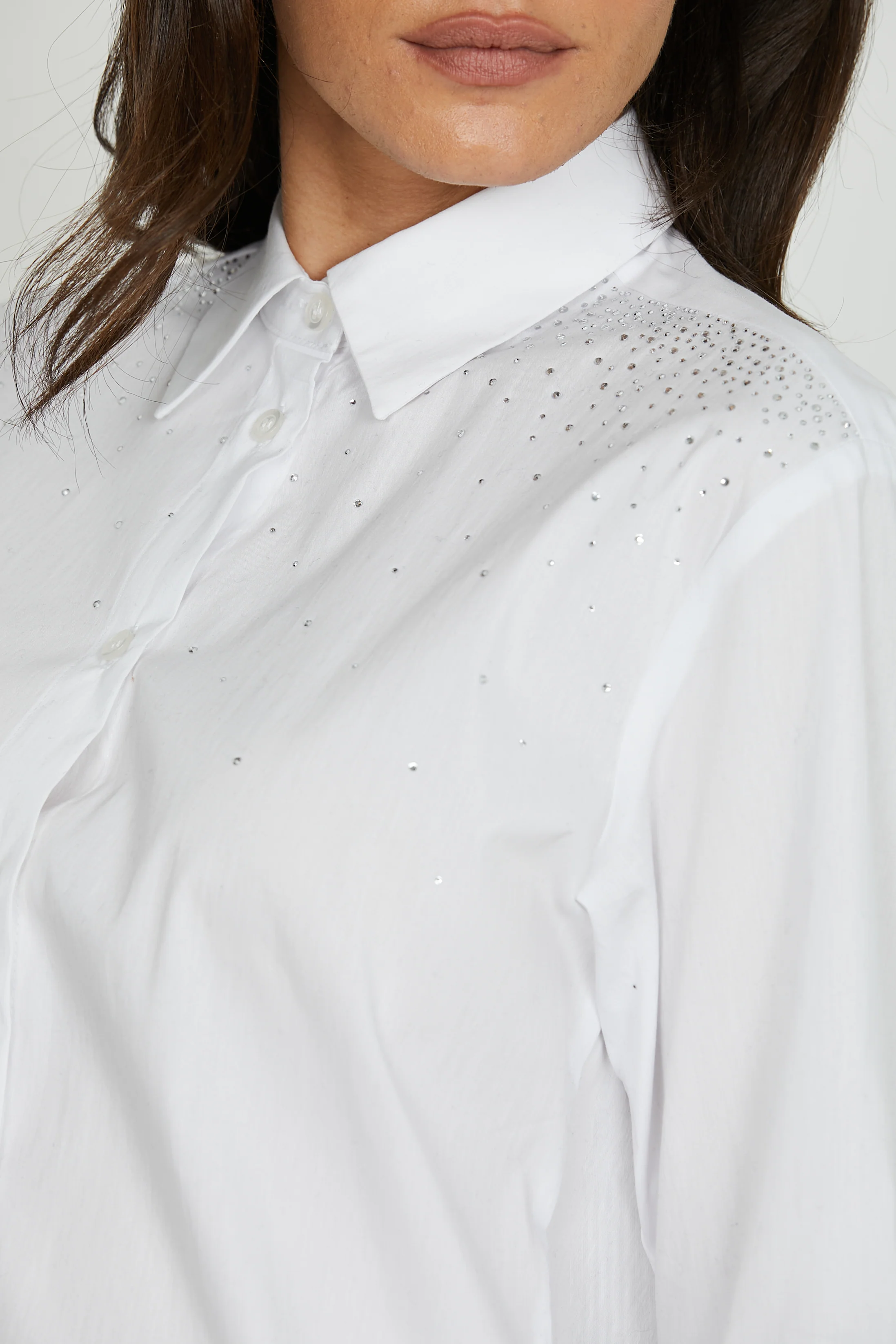 Camicia ASTERIAS_B manica lunga con strass - Image 4