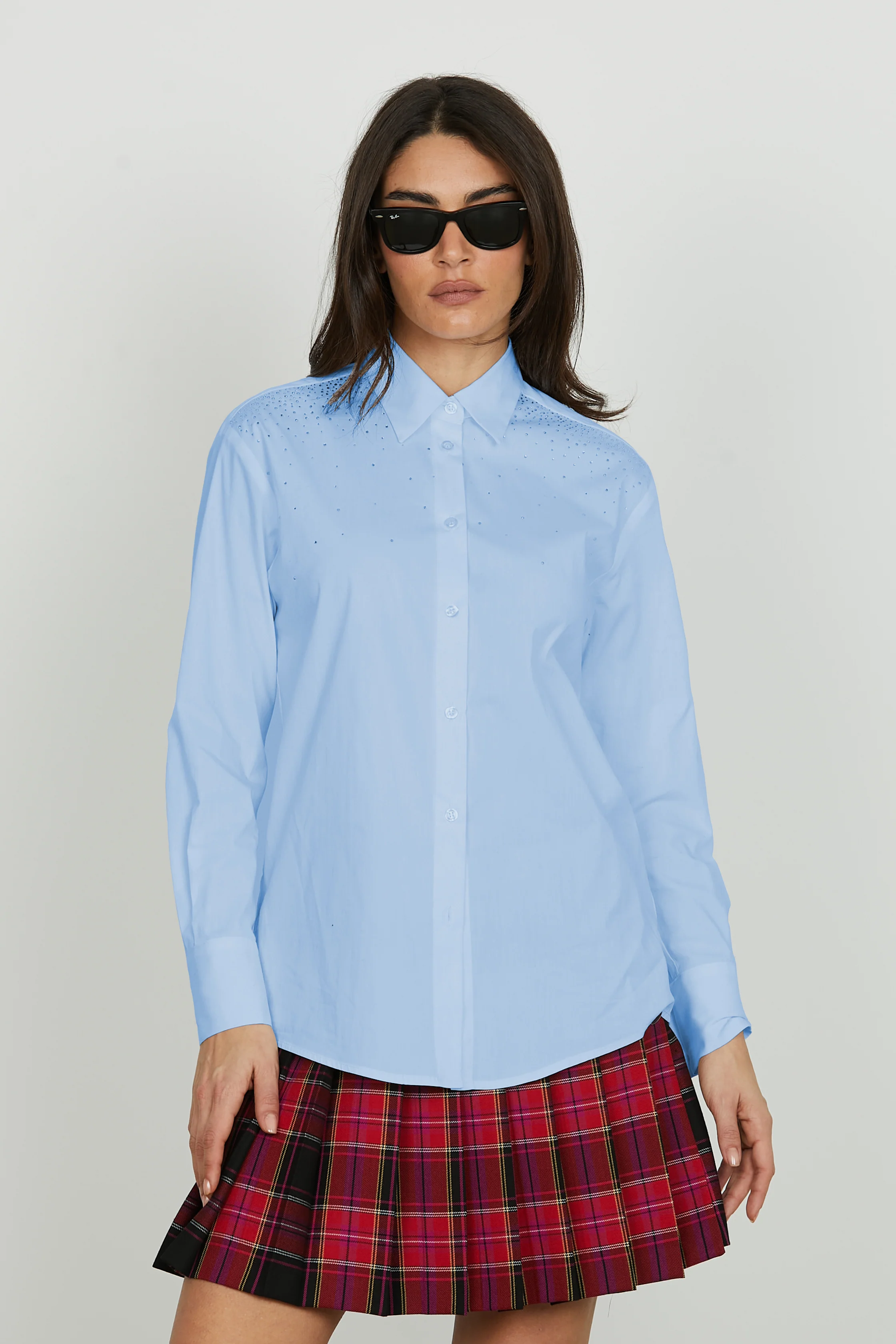 Camicia ASTERIAS_B manica lunga con strass - Image 6