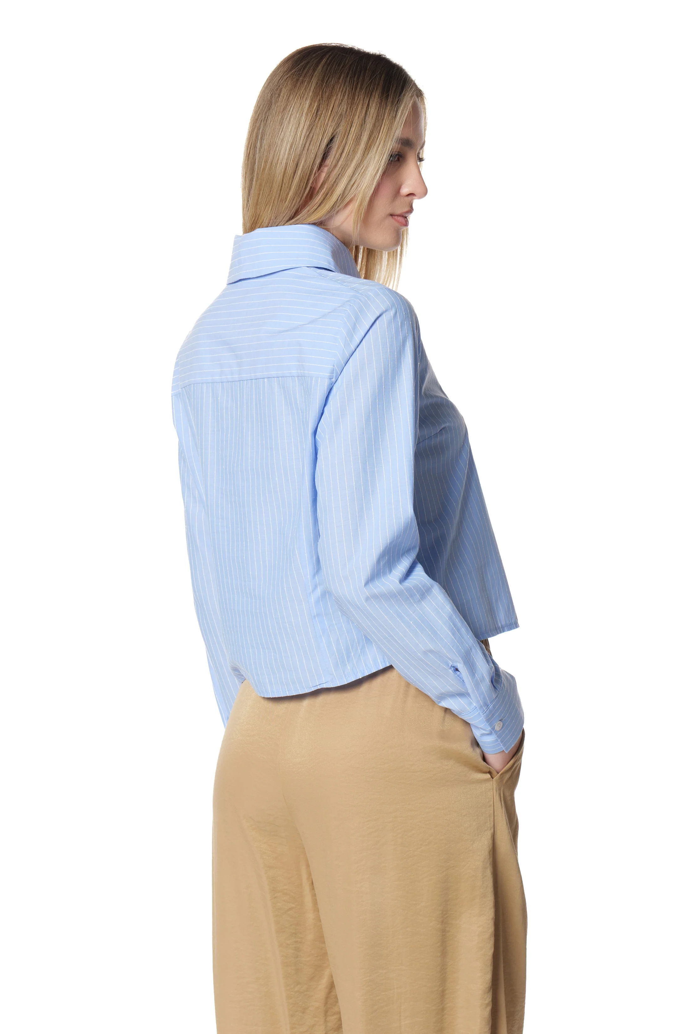 Camicia DARCEY corta maniche lunghe righe - Image 3