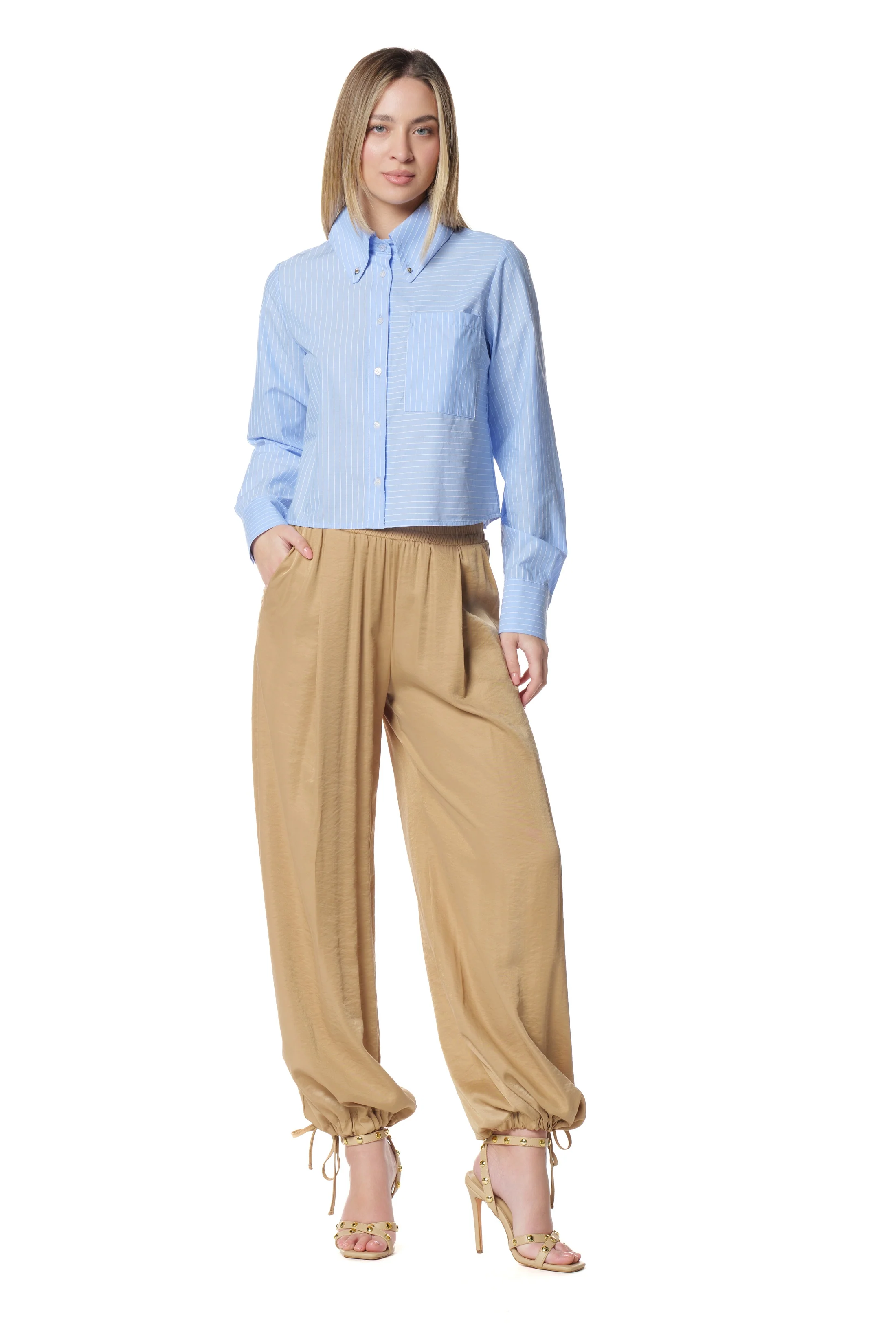 Camicia DARCEY corta maniche lunghe righe - Image 5