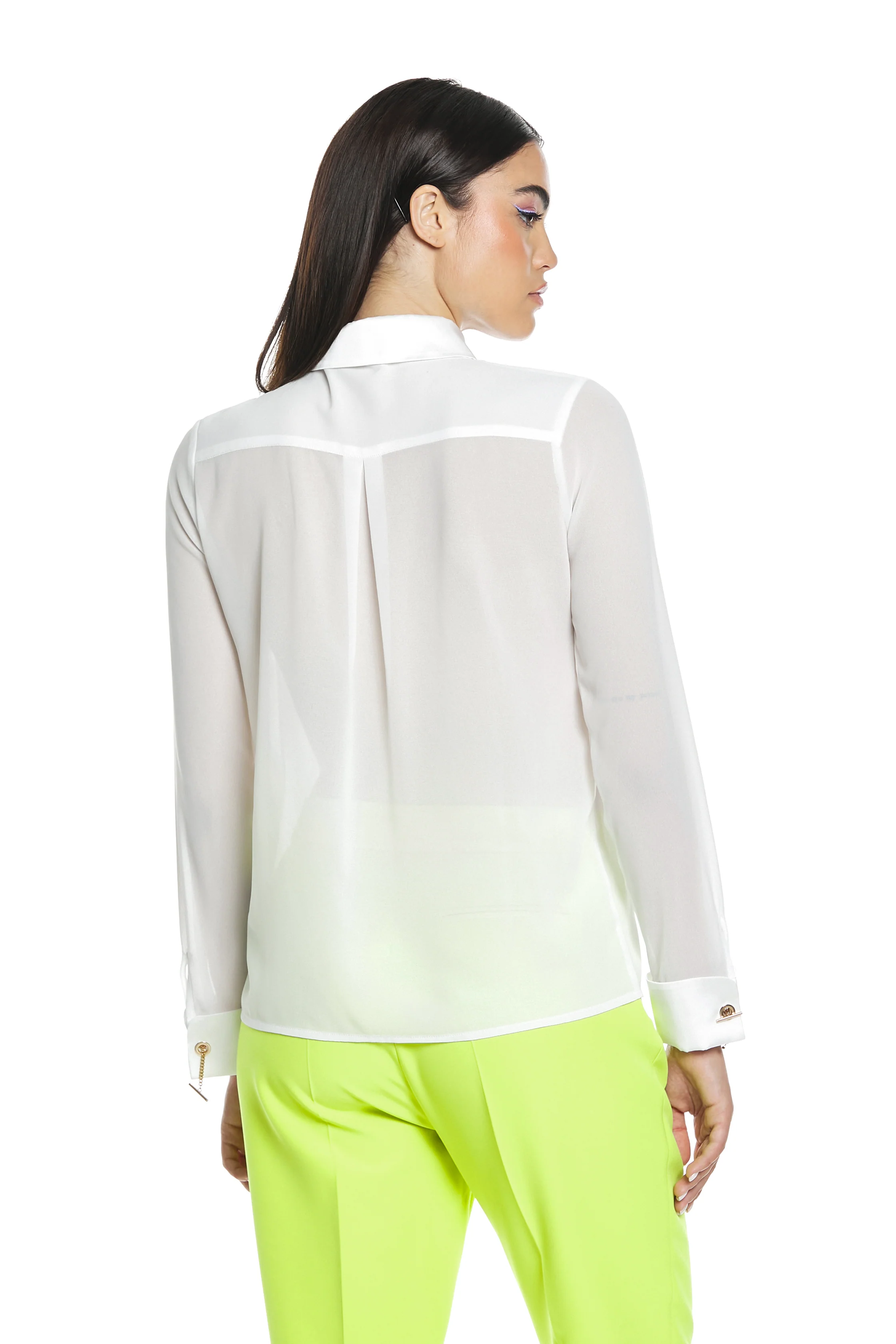 Camicia RODOCROSITE manica lunga con patte più vele più nappina catene pendenti - Image 5