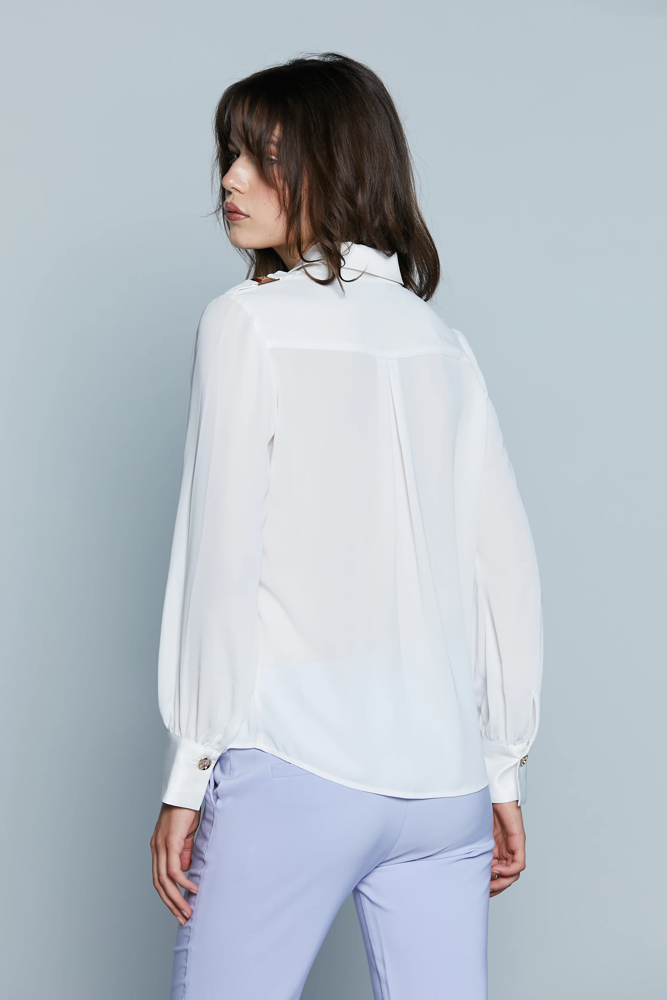 Camicia SEGOVIA M/L con Patte più Passanti Spalle più Inserti Raso - Image 3