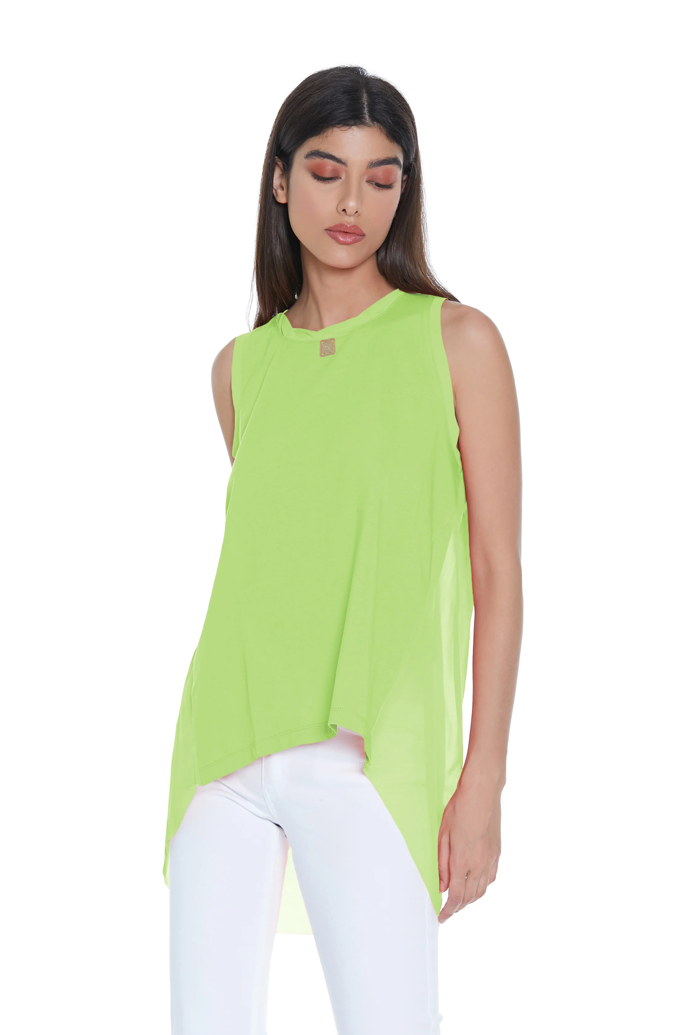 Canotta NARCISO con inserto georgette