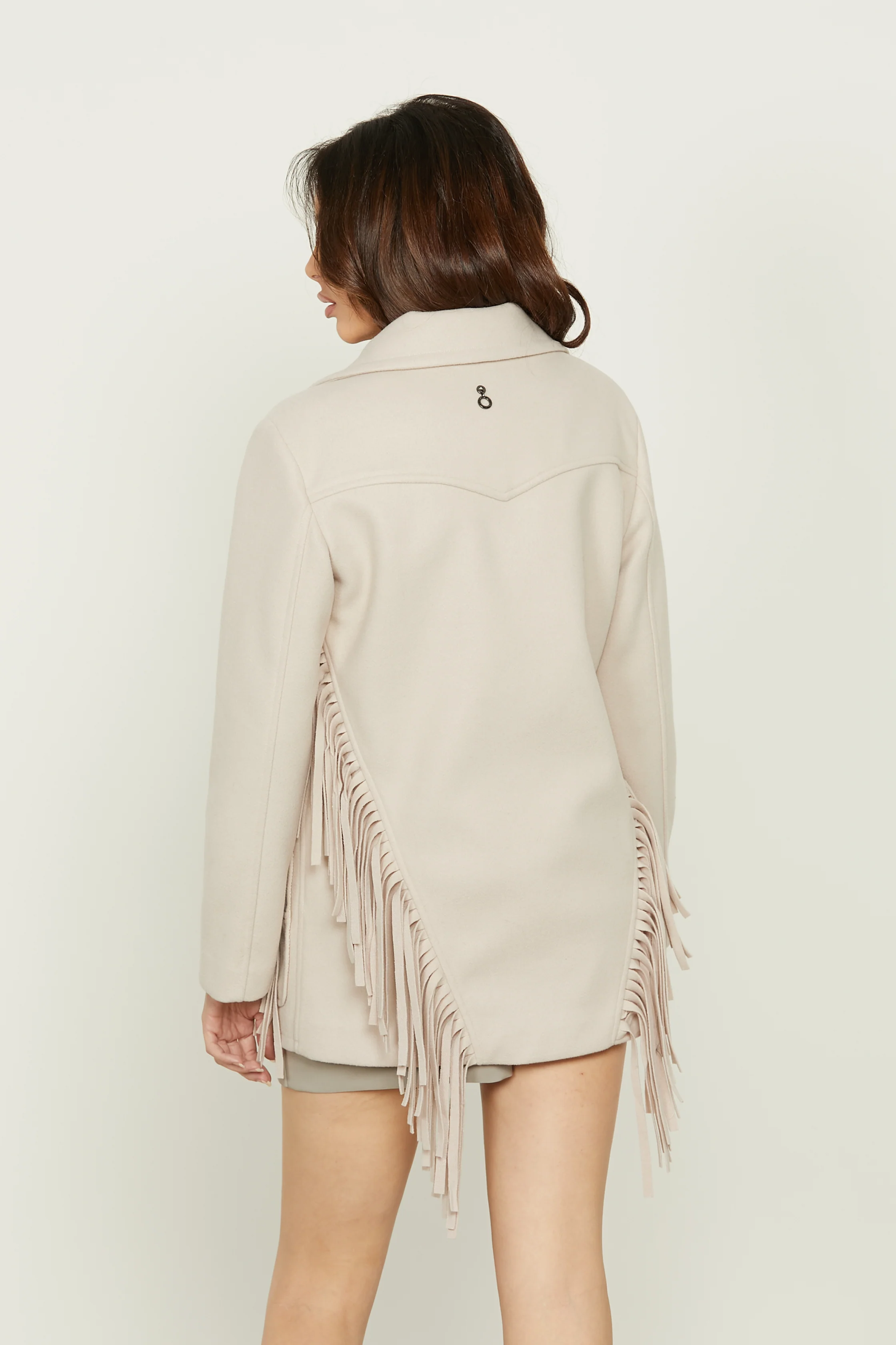 Cappotto BRUMY manica lunga con tasche toppa più frange - Image 6