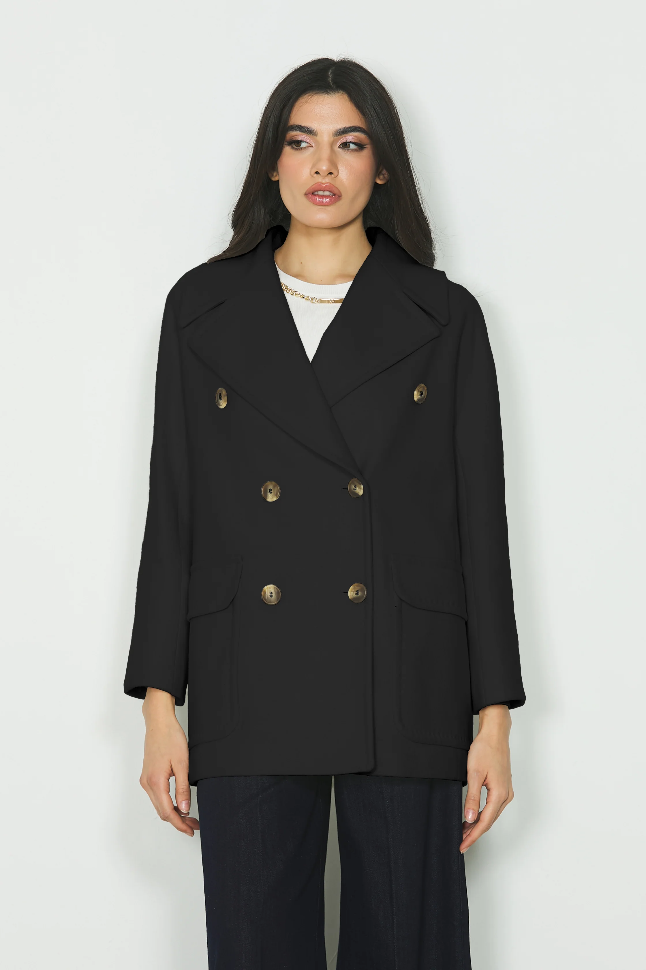 Cappotto CARLOTTE manica lunga raglan doppio petto - Image 5