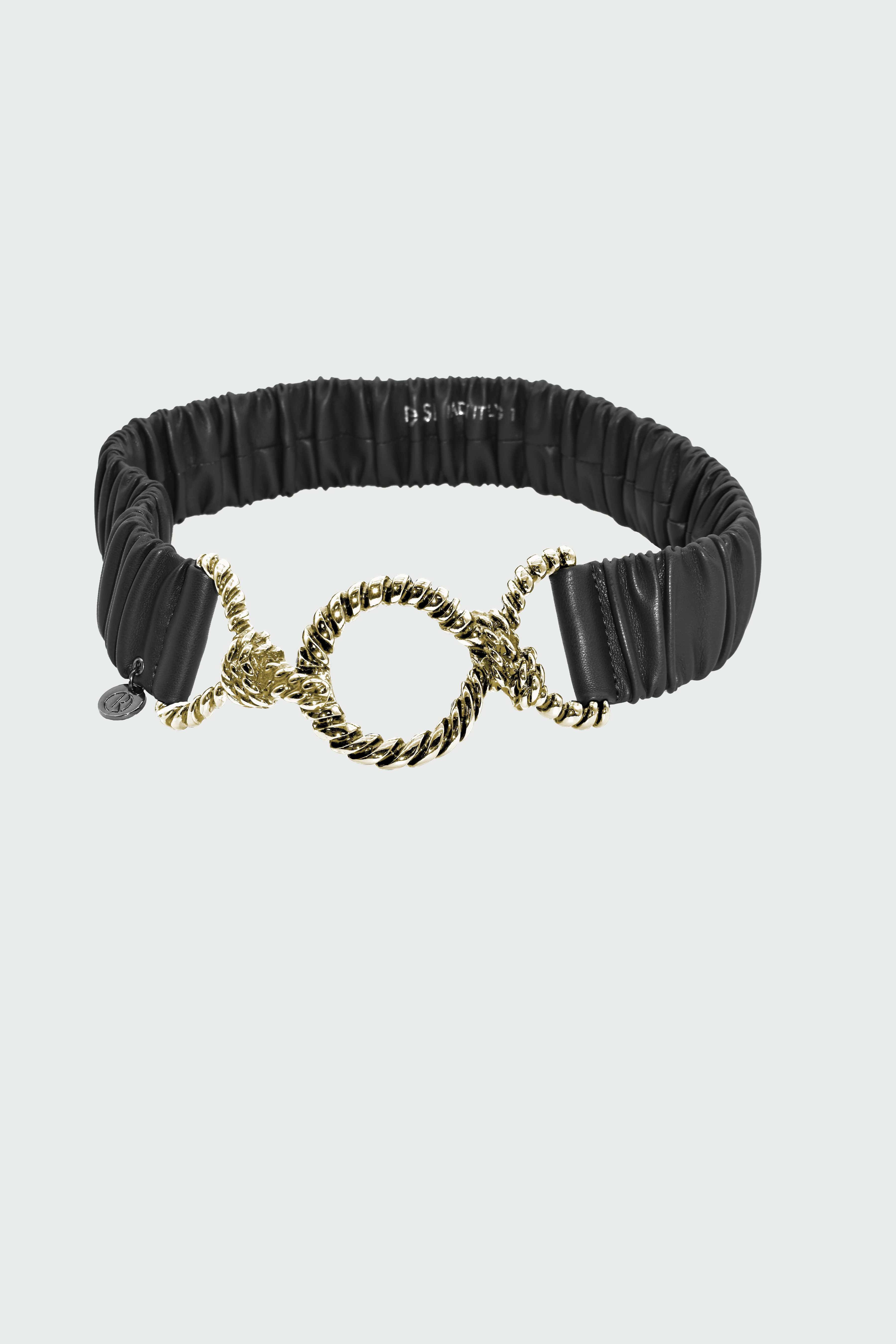 Cintura LOVEL con elastico più fibbia intreccio ecopelle - Image 4