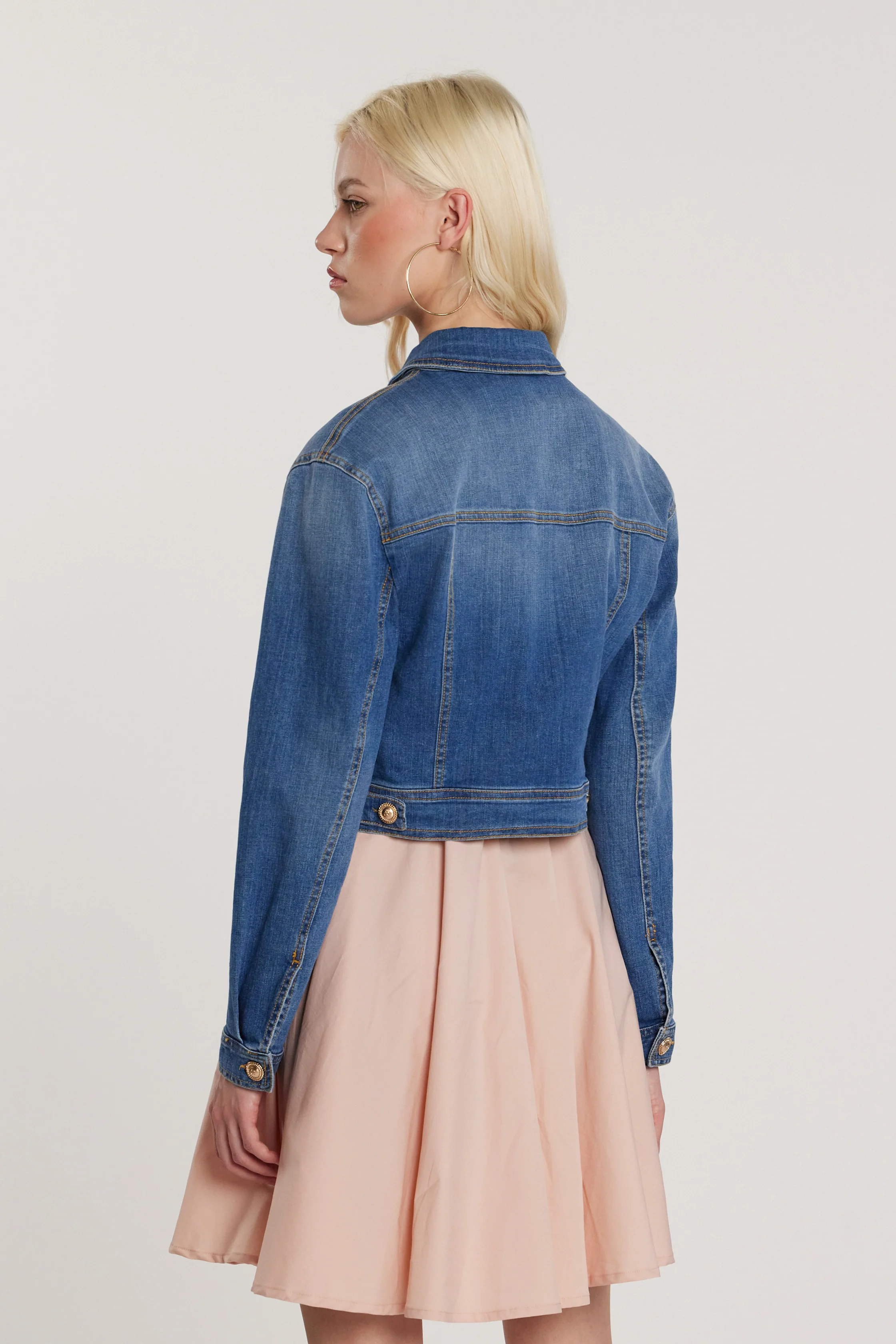 Giubbino DENNISE maniche lunghe con tasche più patte denim - Image 3