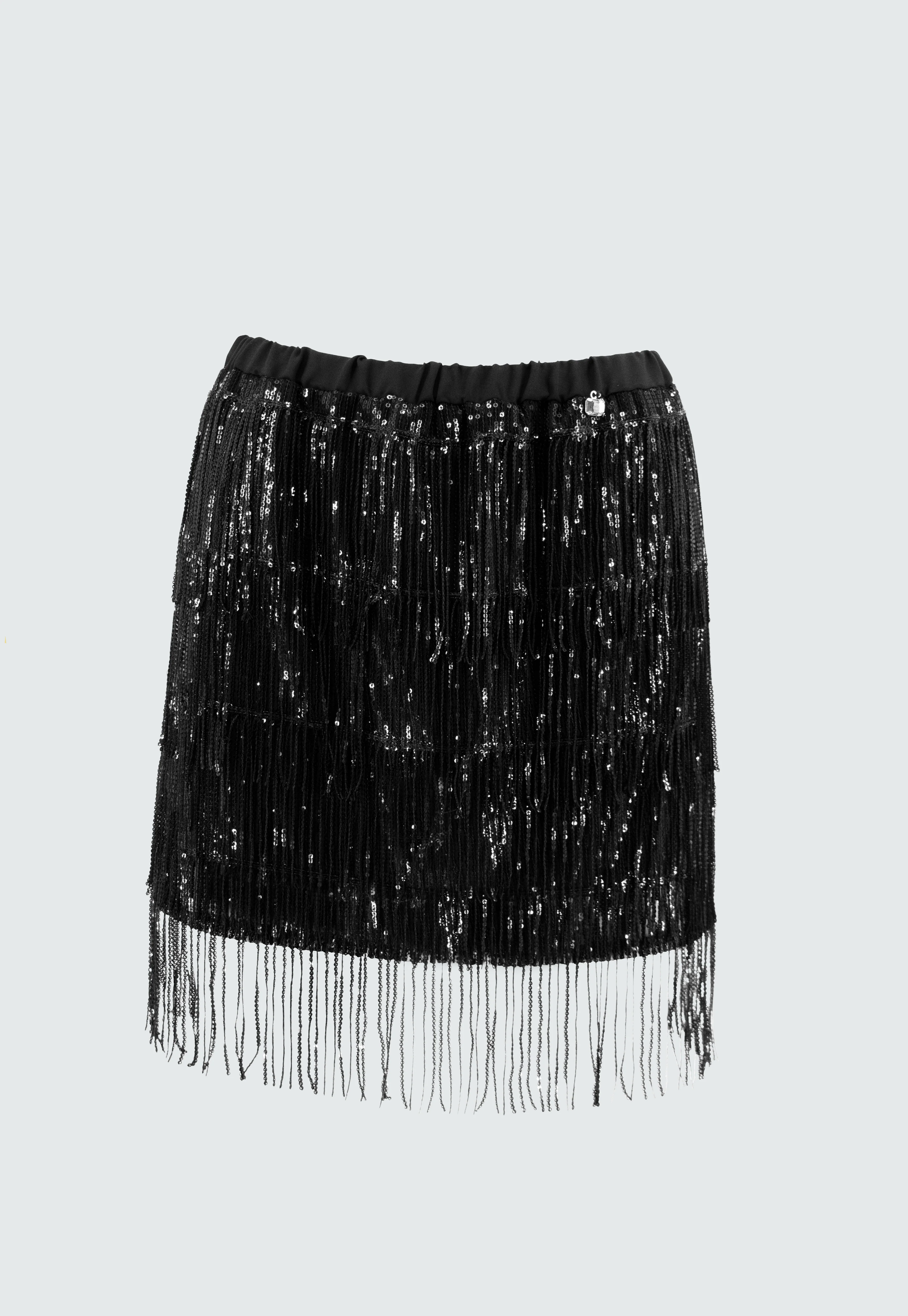 Gonna SUDAME corta frange paillettes - Image 6