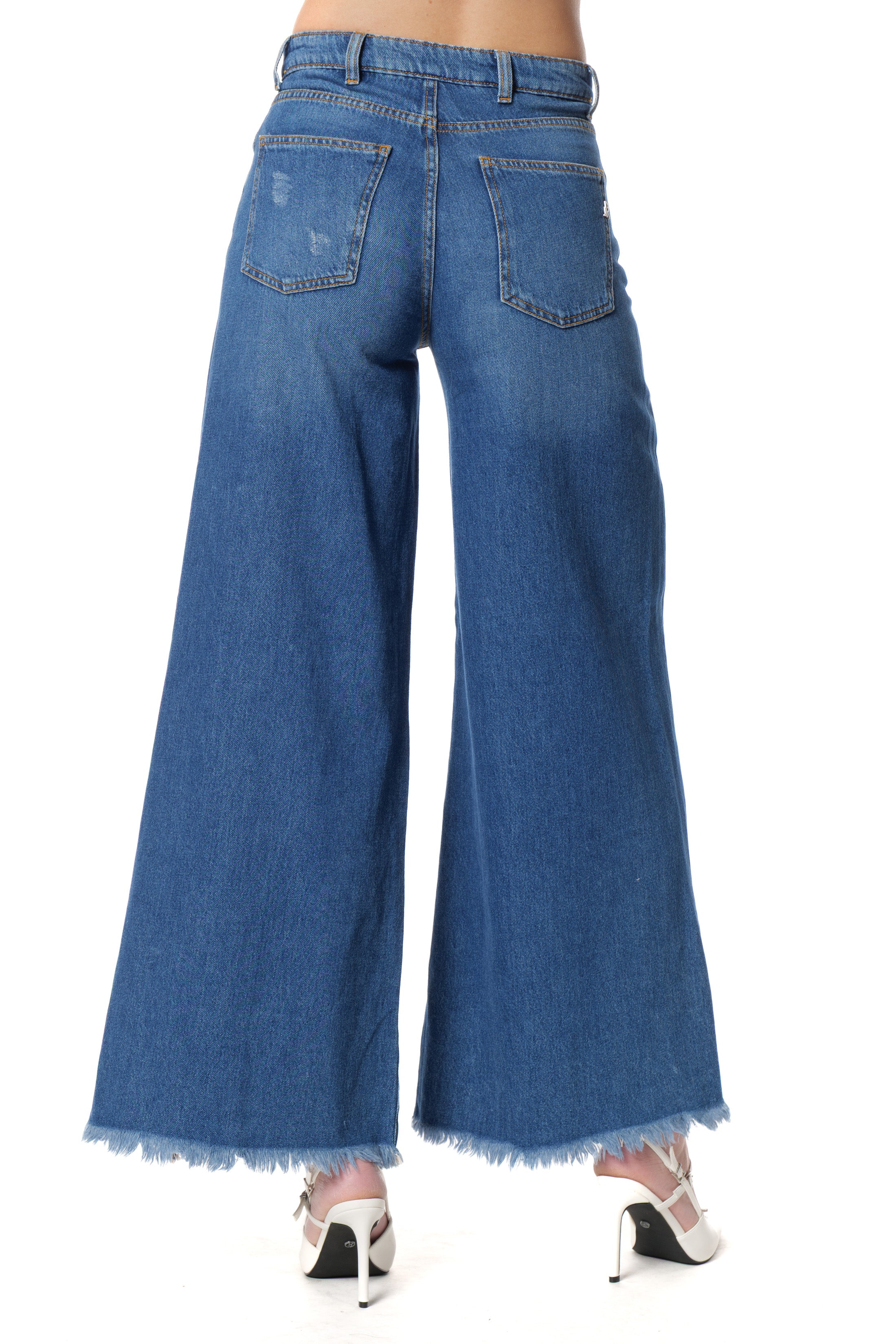 Jeans LINDSAY_20 V.Media più Ap.Cint. più Pietre più Rotture più Fdo Sfrang.Wild F.Denim - Image 4