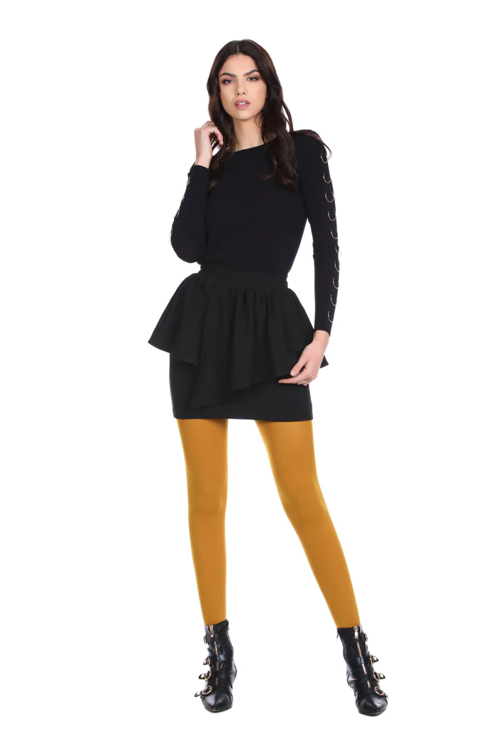 Maglia CIDOMY manica lunga con dettaglio anelli costina - Image 6