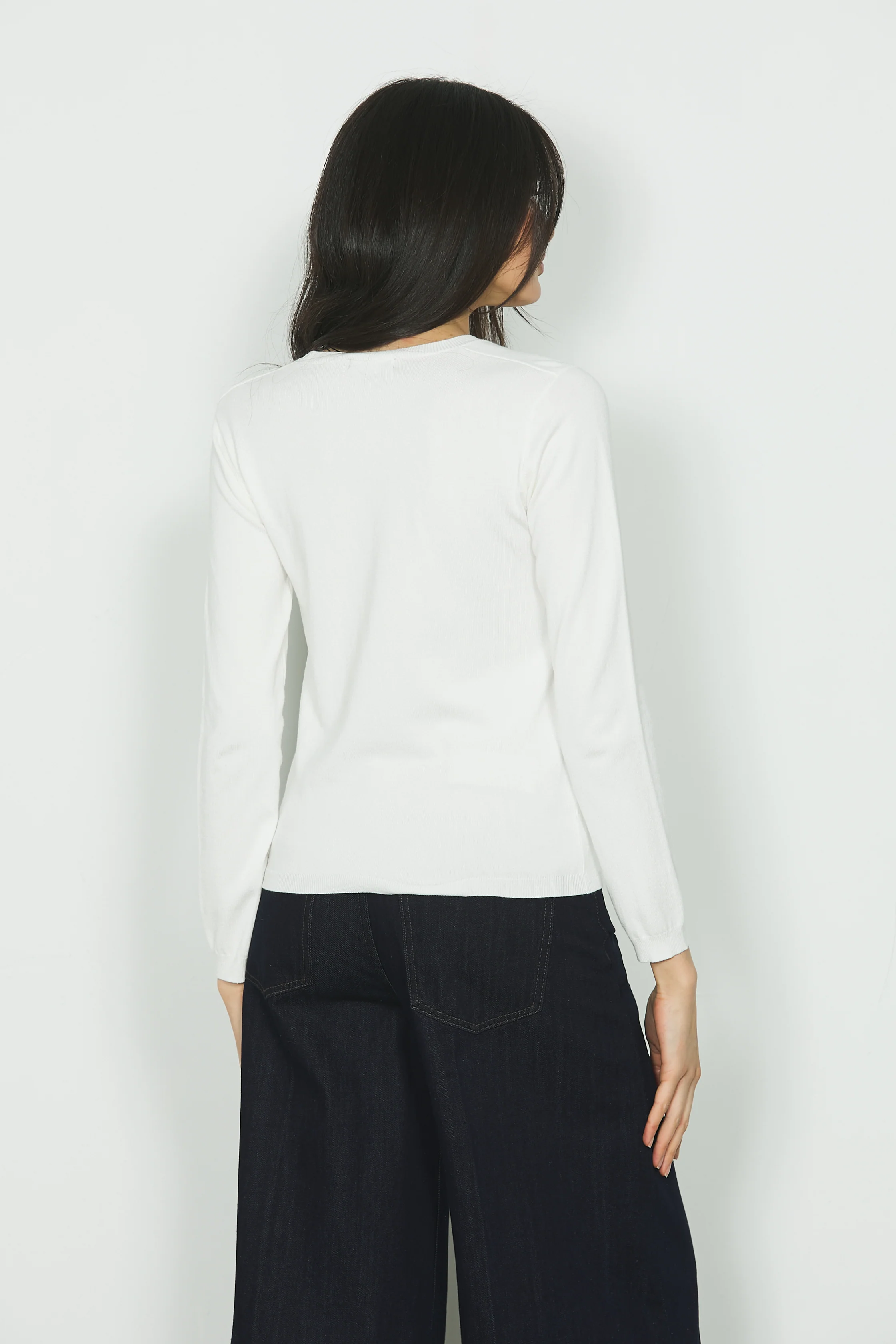 Maglia CLAUDIA manica lunga con collana più logo - Image 3