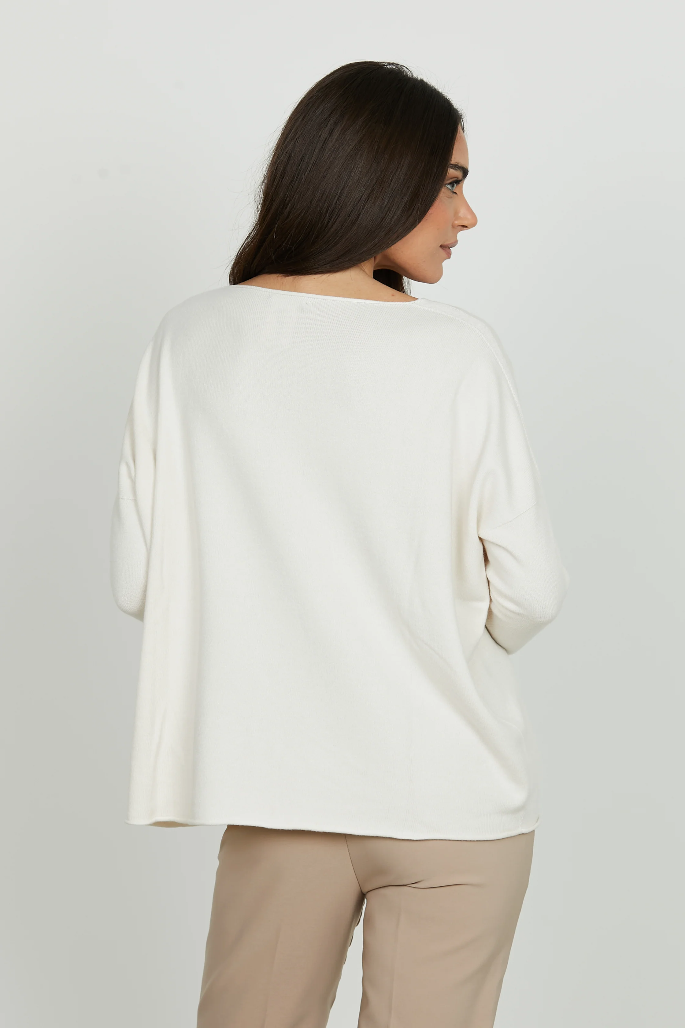 Maglia DAULAGI manica lunga scollo v asimmetrica - Image 4