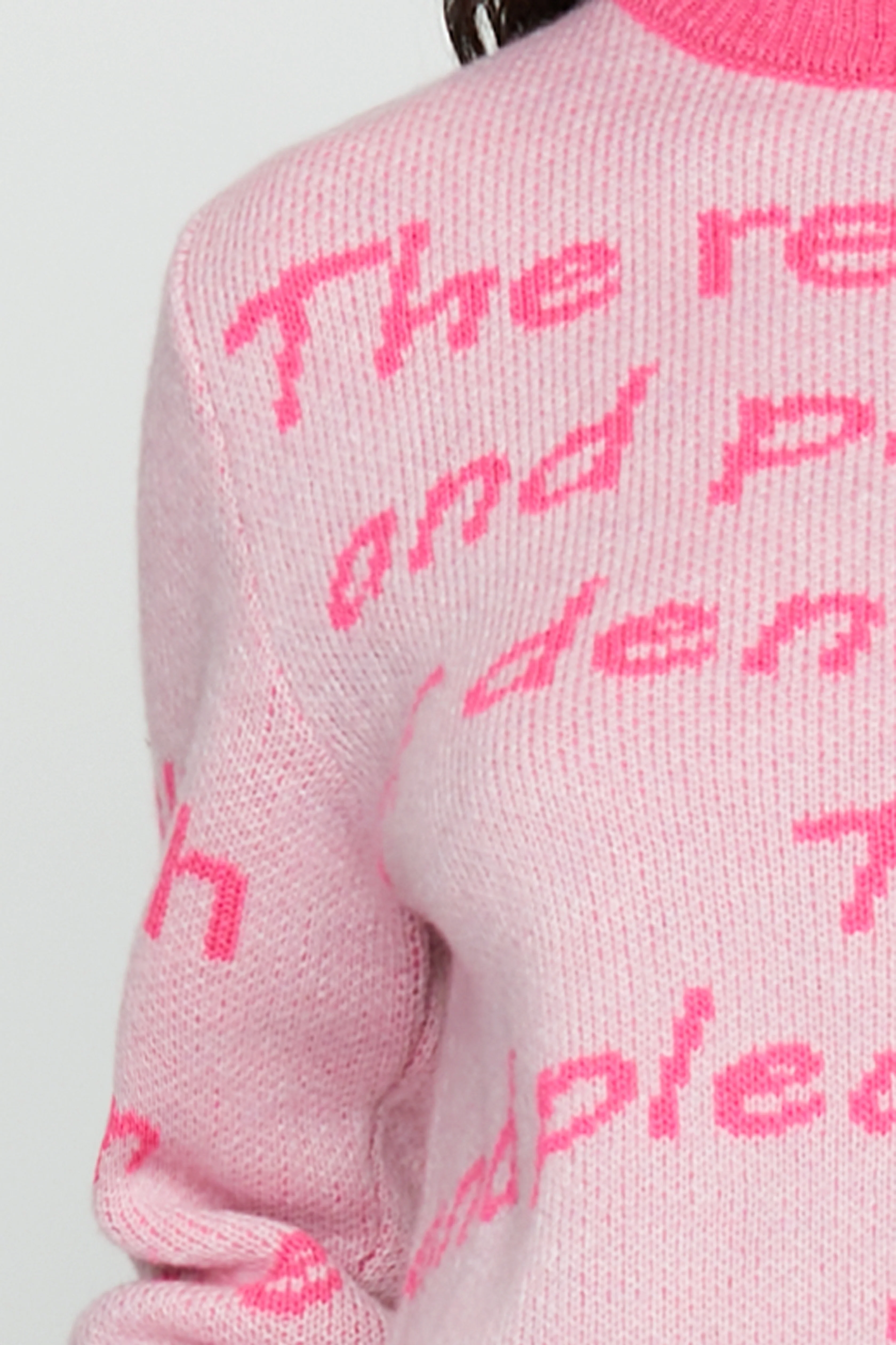 Maglia ELMAS manica lunga collo alto con jacquard logo - Image 5