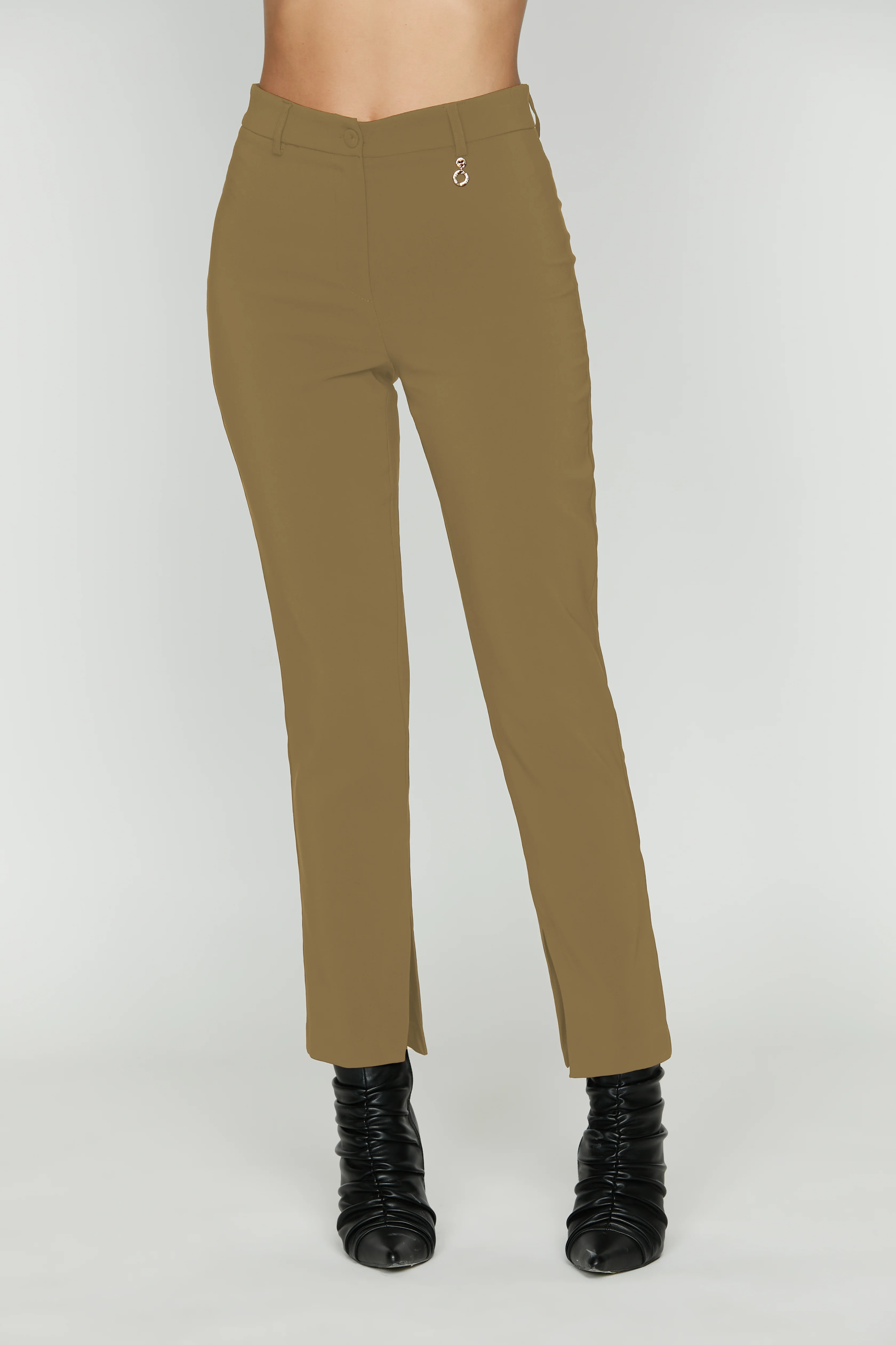 Pantalone CISALINA sigaretta con spacchi fondo - Image 7
