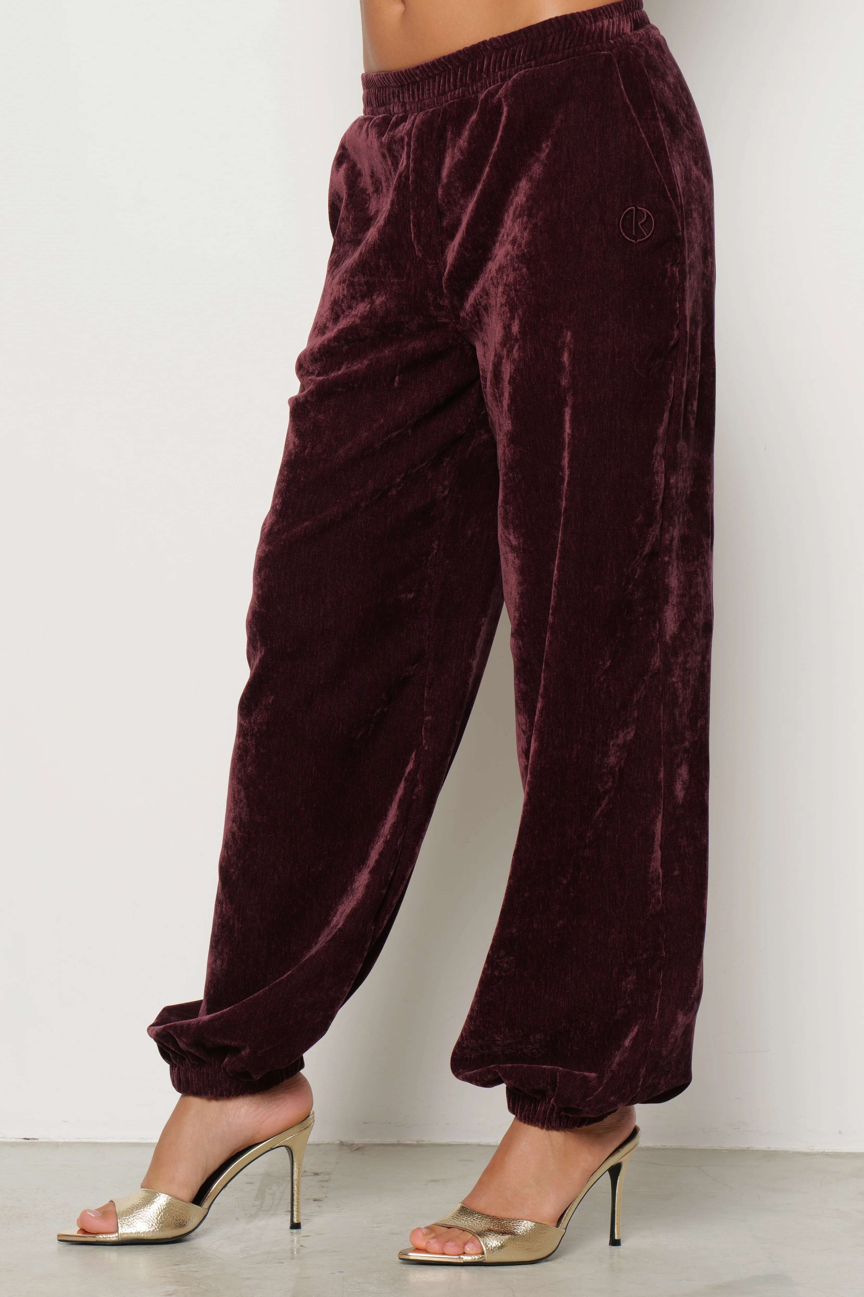 Pantalone DUKE in velluto elastico sul fondo - Image 3