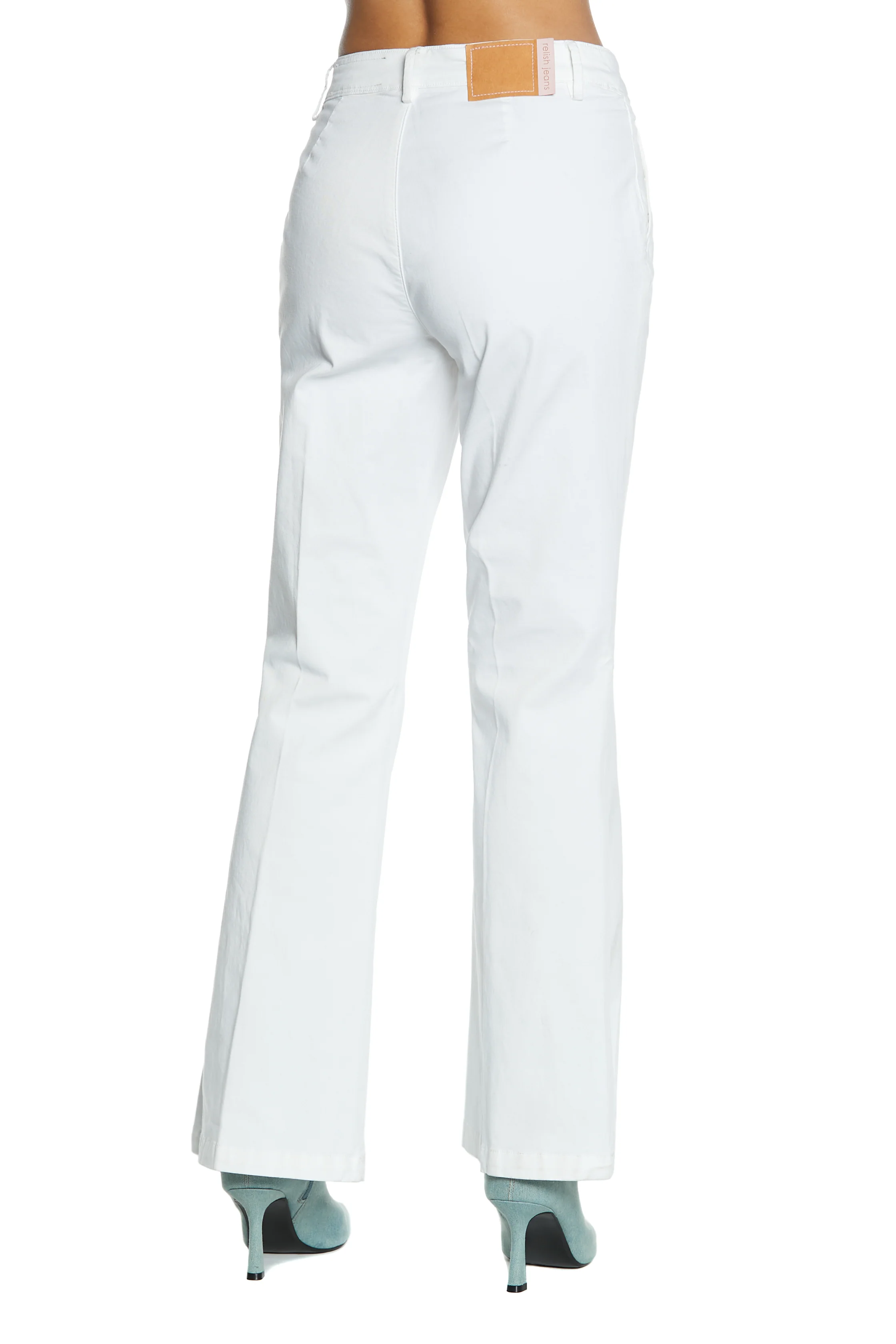 Panta KRISTEN_1 vita media chino flaire fit gabardine - Image 3