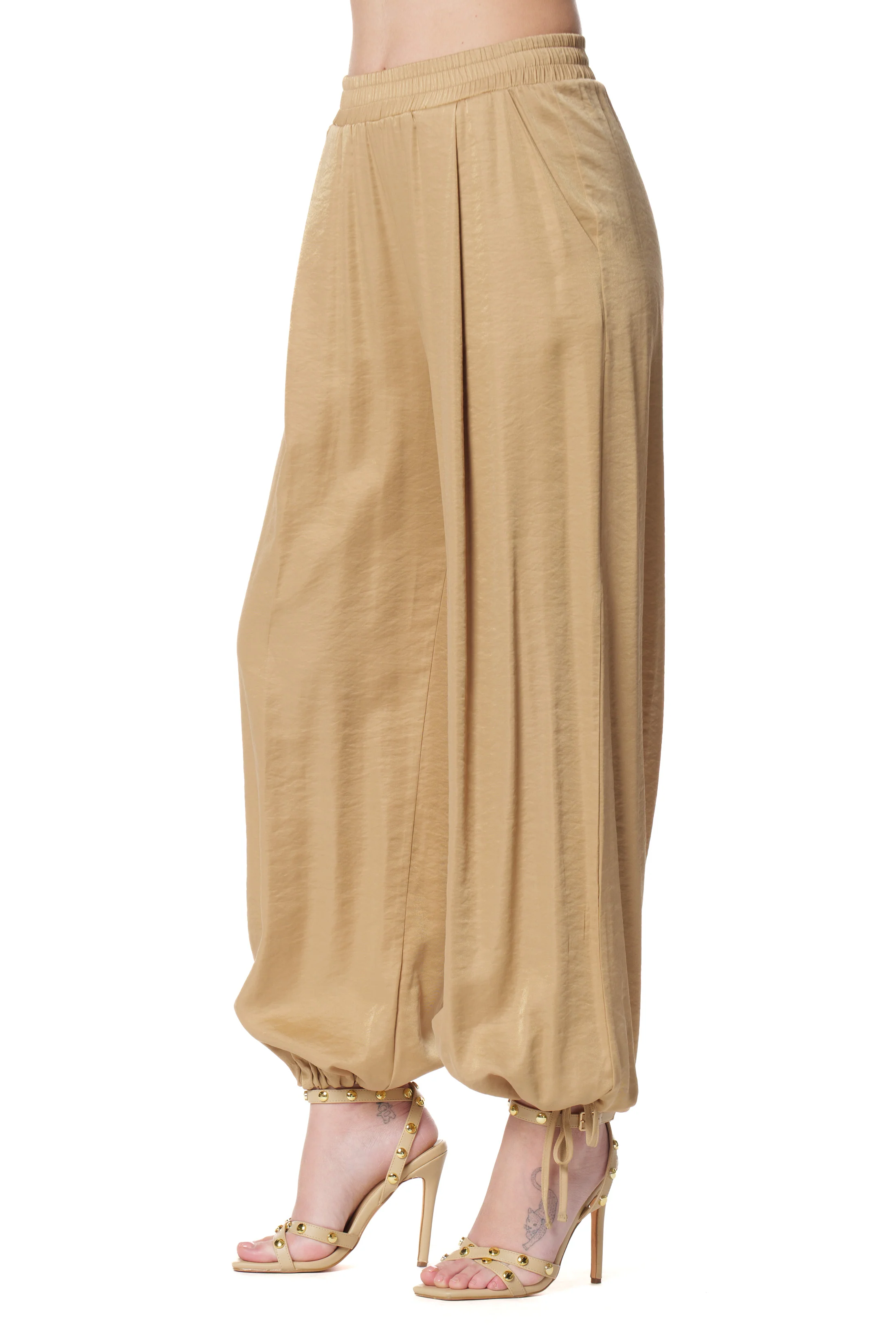 Pantalone BADRA largo con coulisse fondo - Image 2