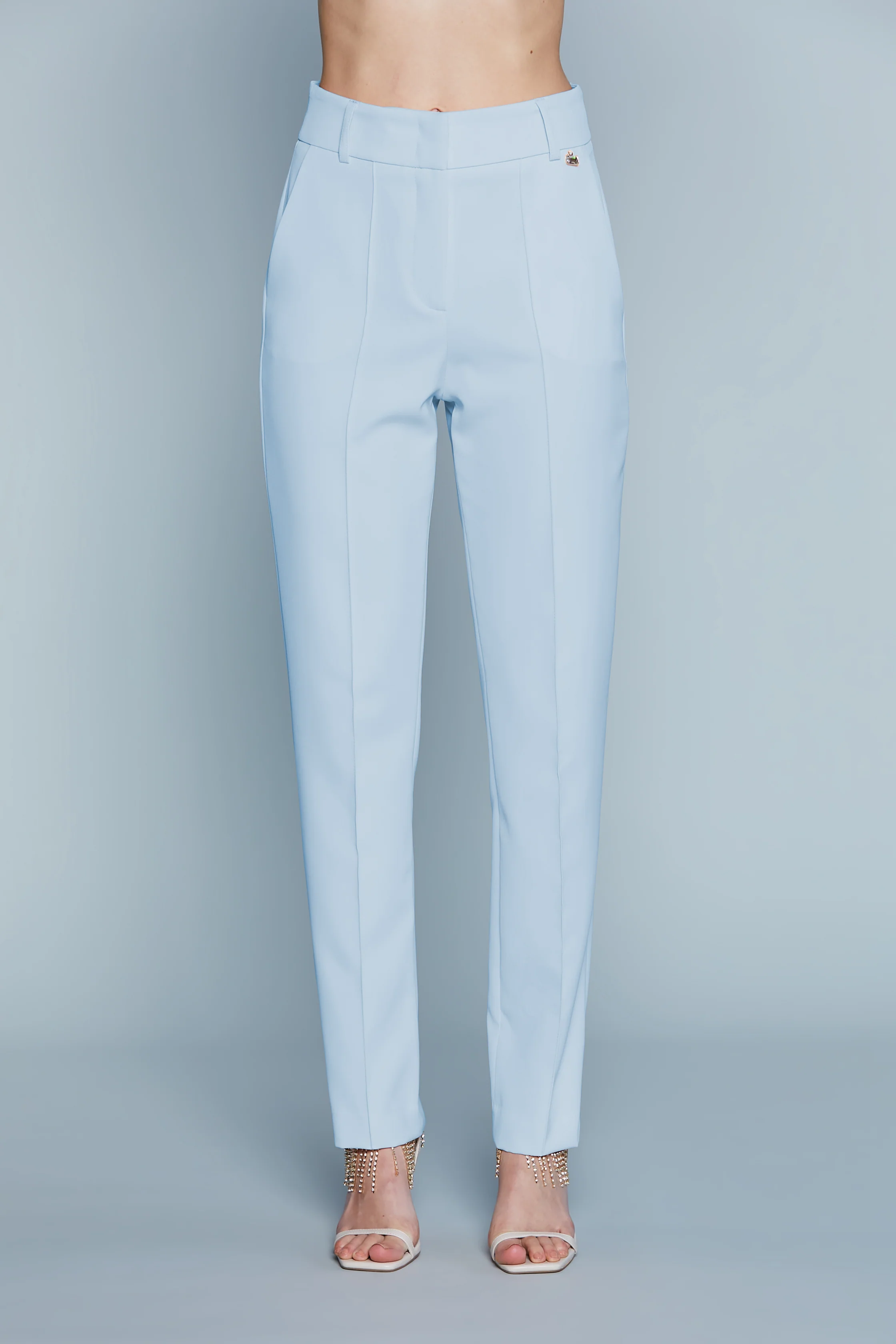 Pantalone SELENITE con Ganci più Passanti più Vita Alta Gamba Dritta - Image 5