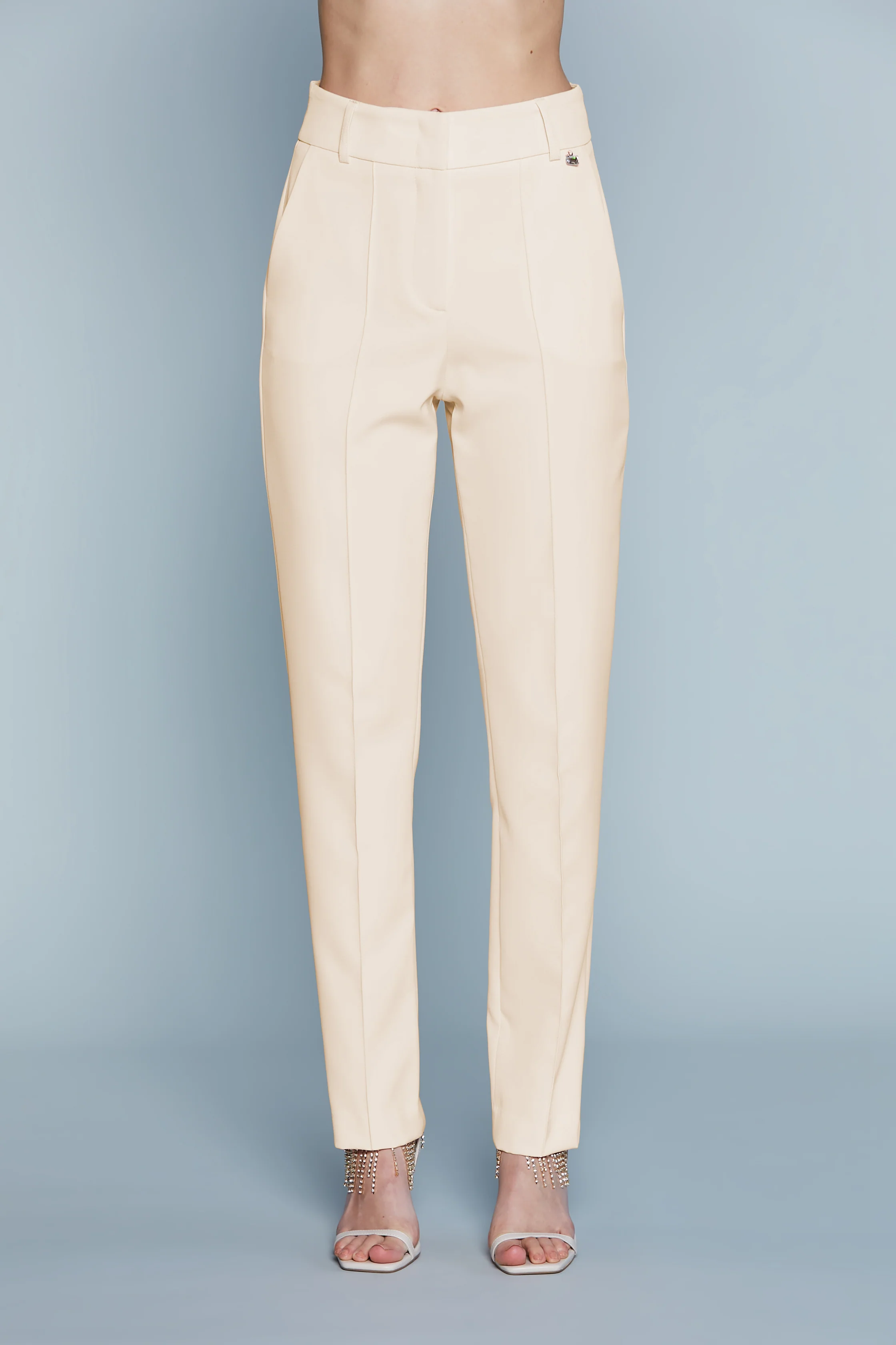Pantalone SELENITE con Ganci più Passanti più Vita Alta Gamba Dritta - Image 6