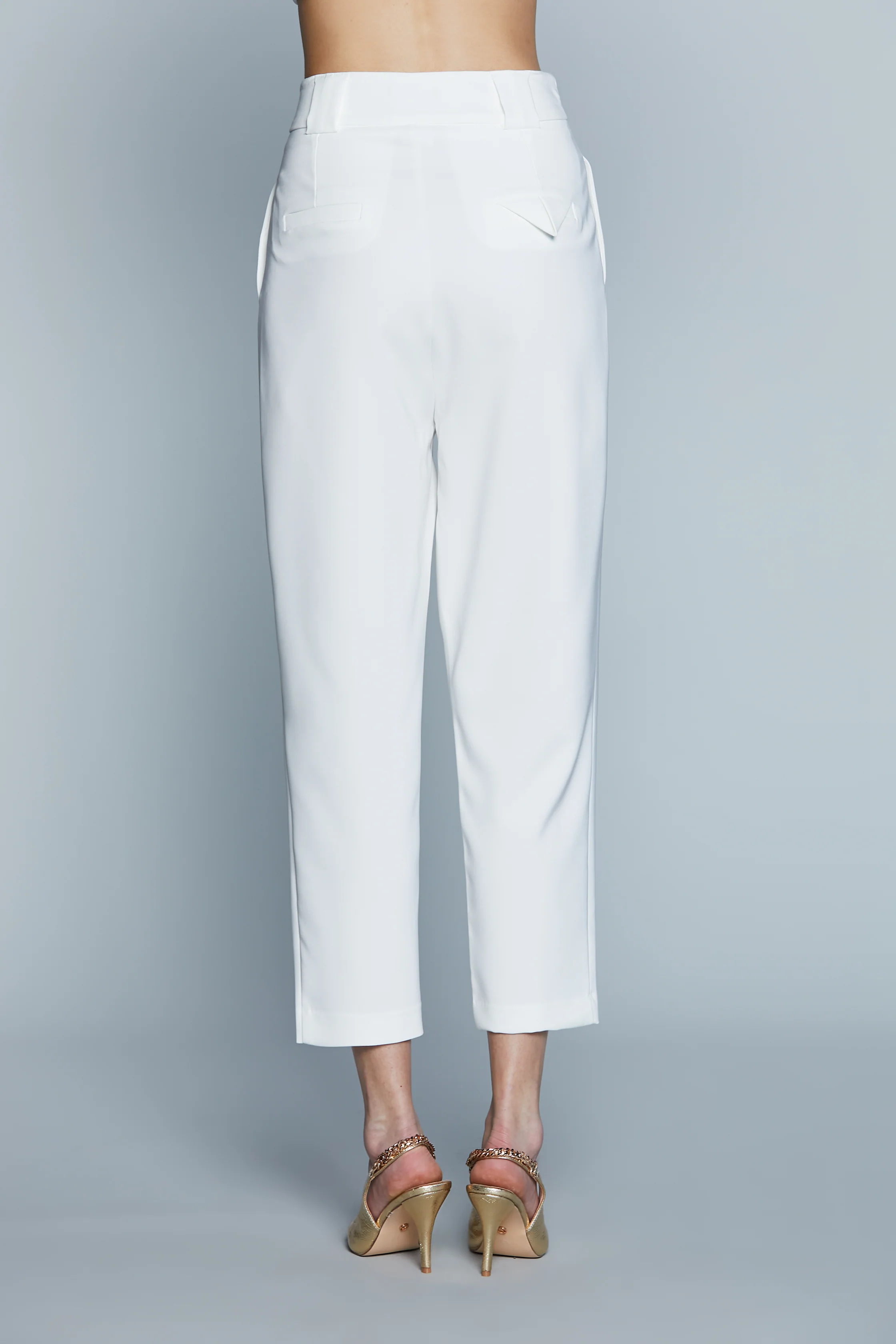 Pantalone SETMU Vita Alta con Pinces più Tasche - Image 4