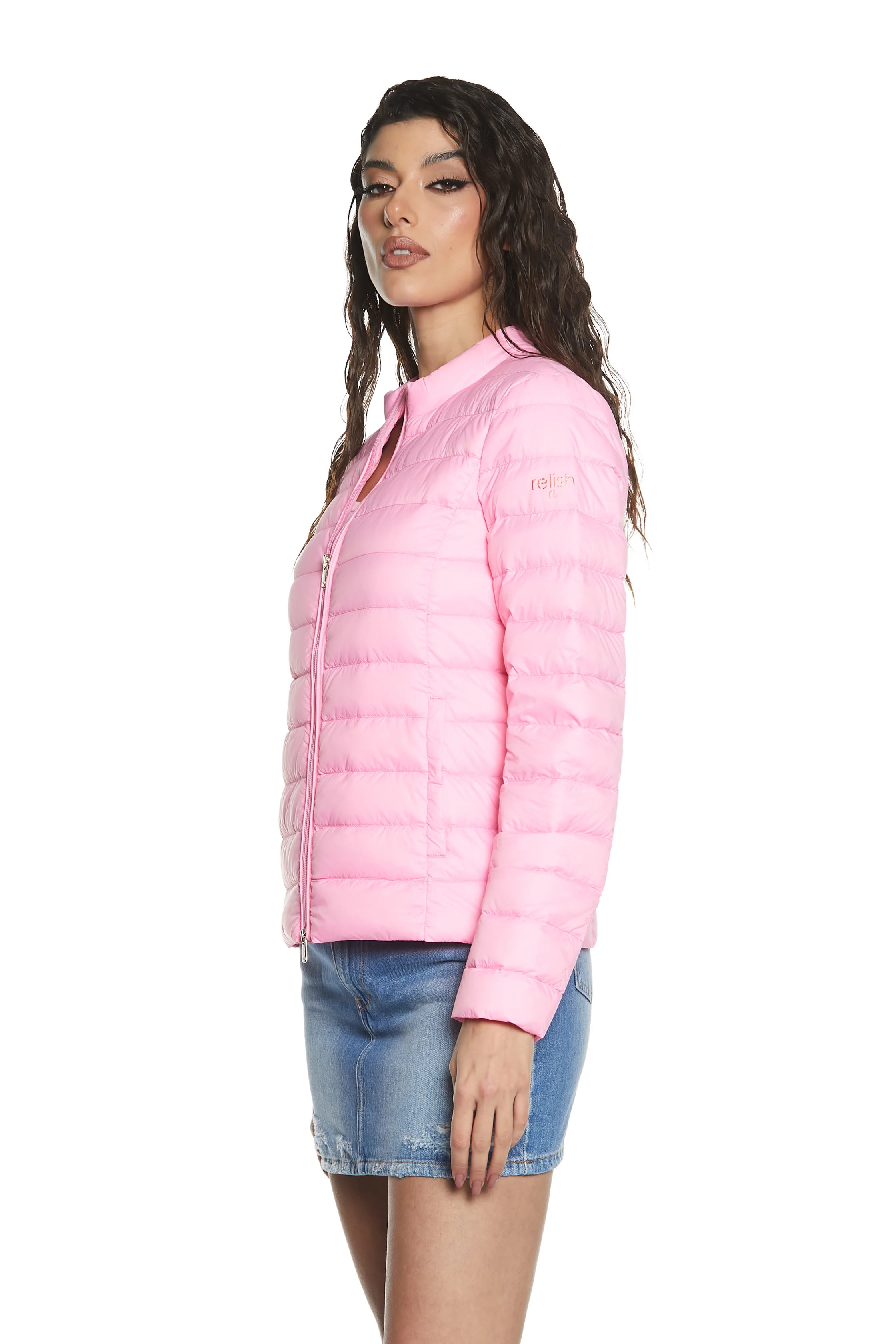 Giubbino RIMO manica lunga con zip più tasche più sacchetto piumino superlight - Image 3