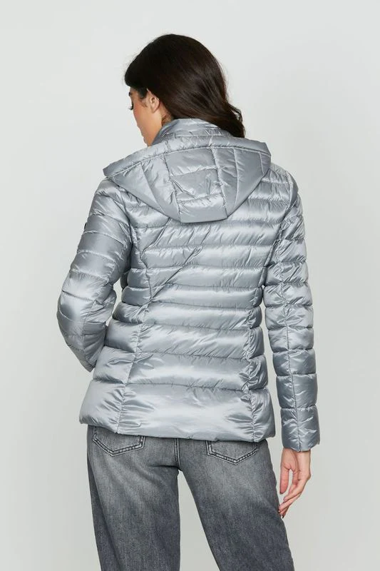 Piumino VENTO manica lunga con cappuccio staccabile con coulisse più zip più tasche - Image 3