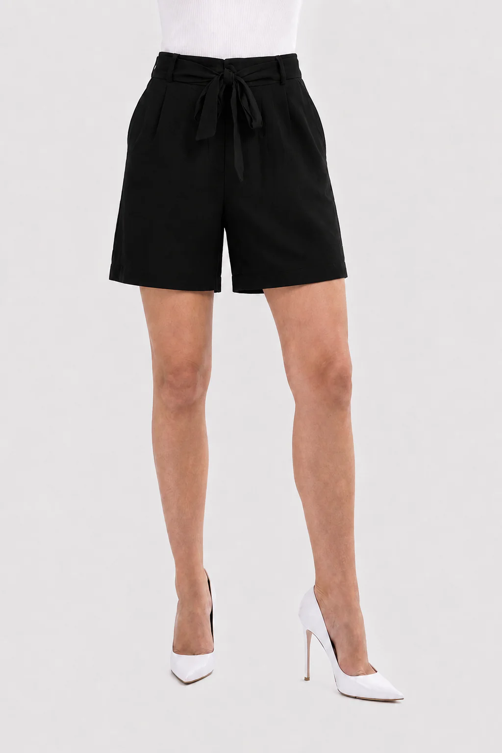 Short NADYA con cintura fiocco lino - Image 4