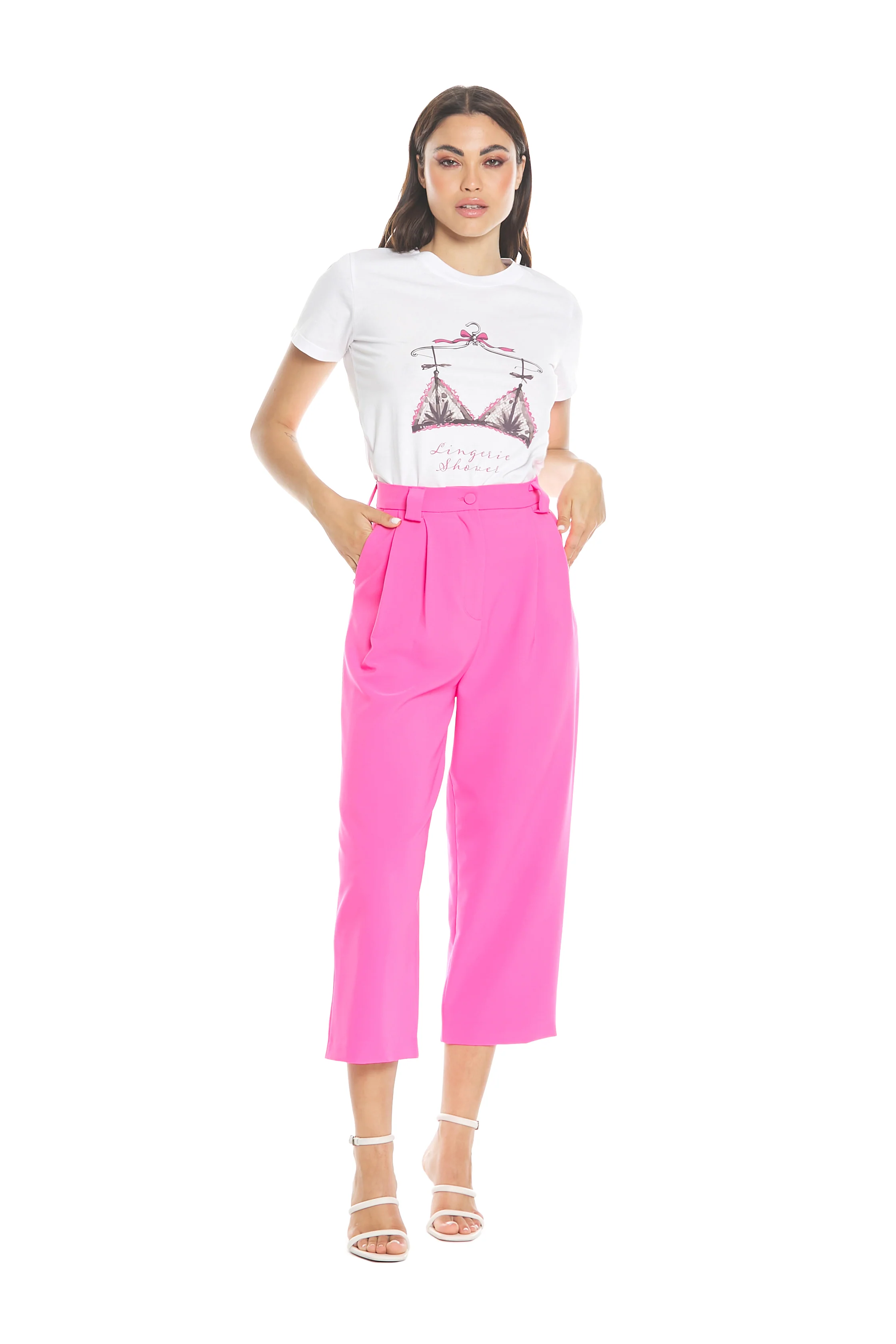 T-shirt AQUARIUM mezza manica con stampa lingerie - Image 4