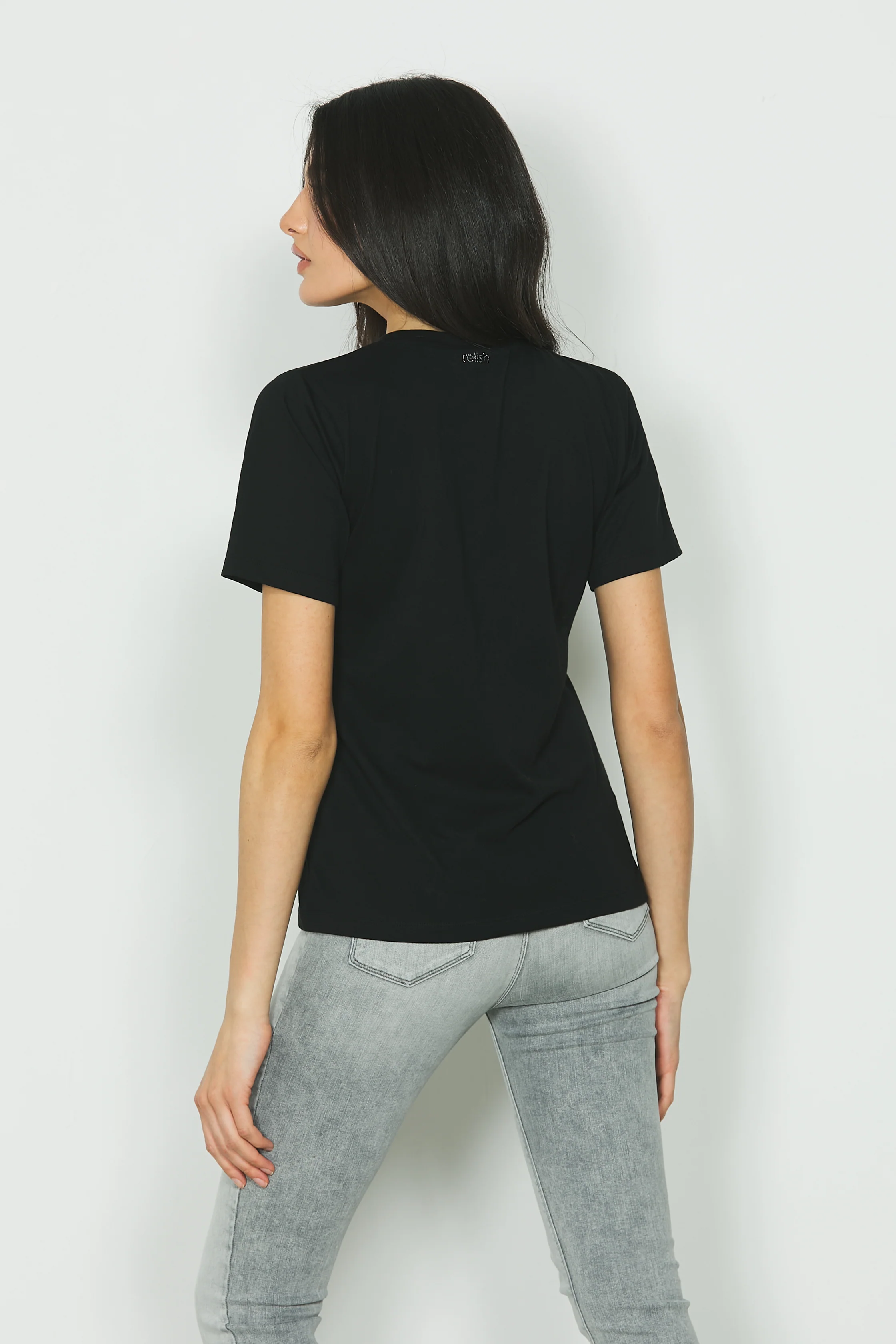 T-shirt DESIRE m/m con ricamo collana più strass - Image 3