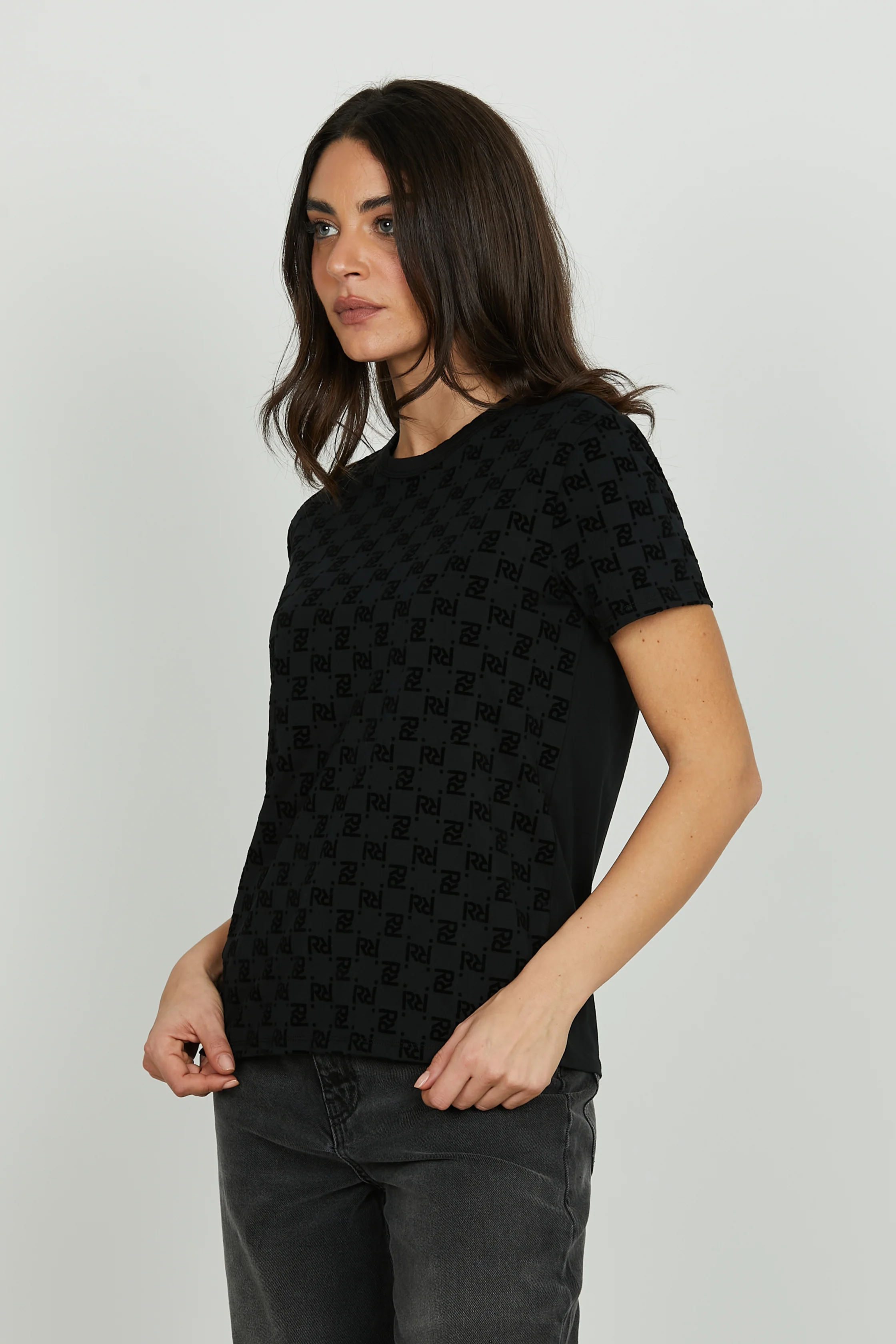 T-shirt FLOKKY mezza manicacon stampa flock logo - Image 2