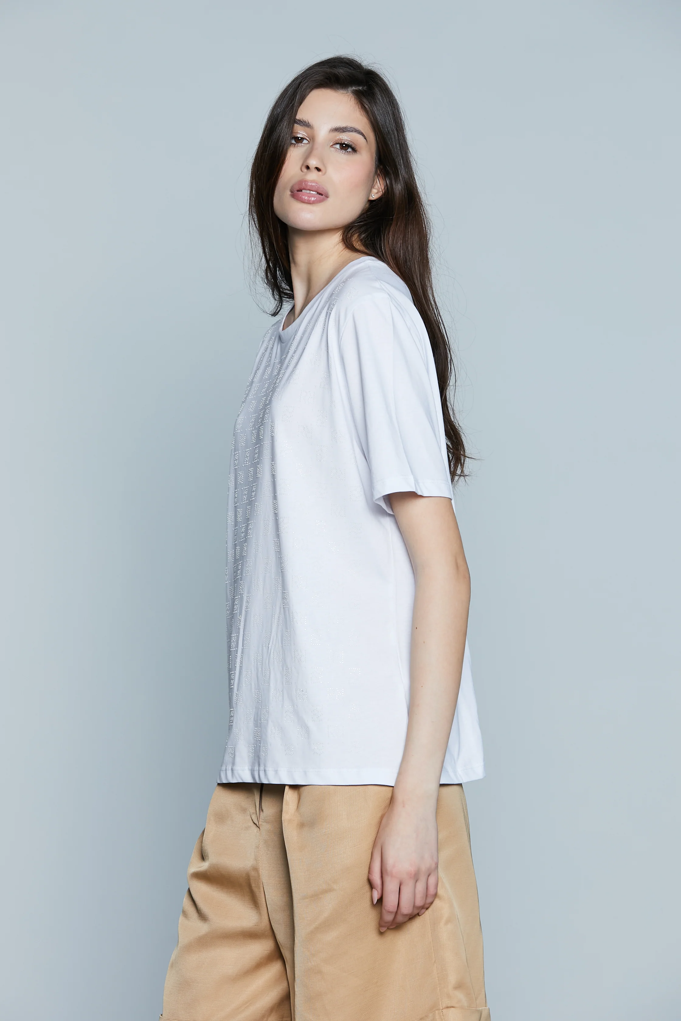 T-Shirt LOGOSTRA M/M con Strass Logo - Image 2