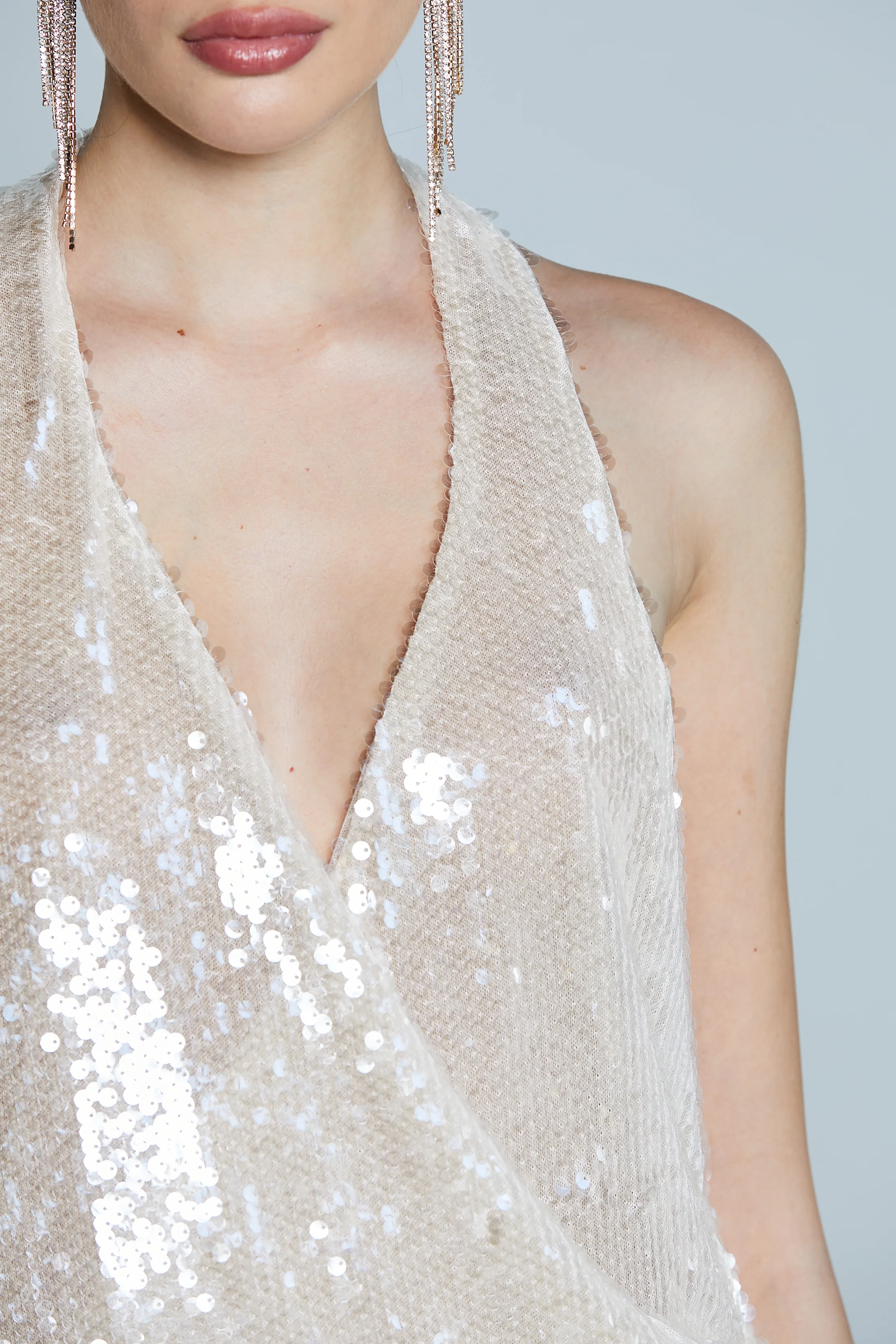 Top BELEM Incrocio Scollato Dietro Full Paillettes - Image 4